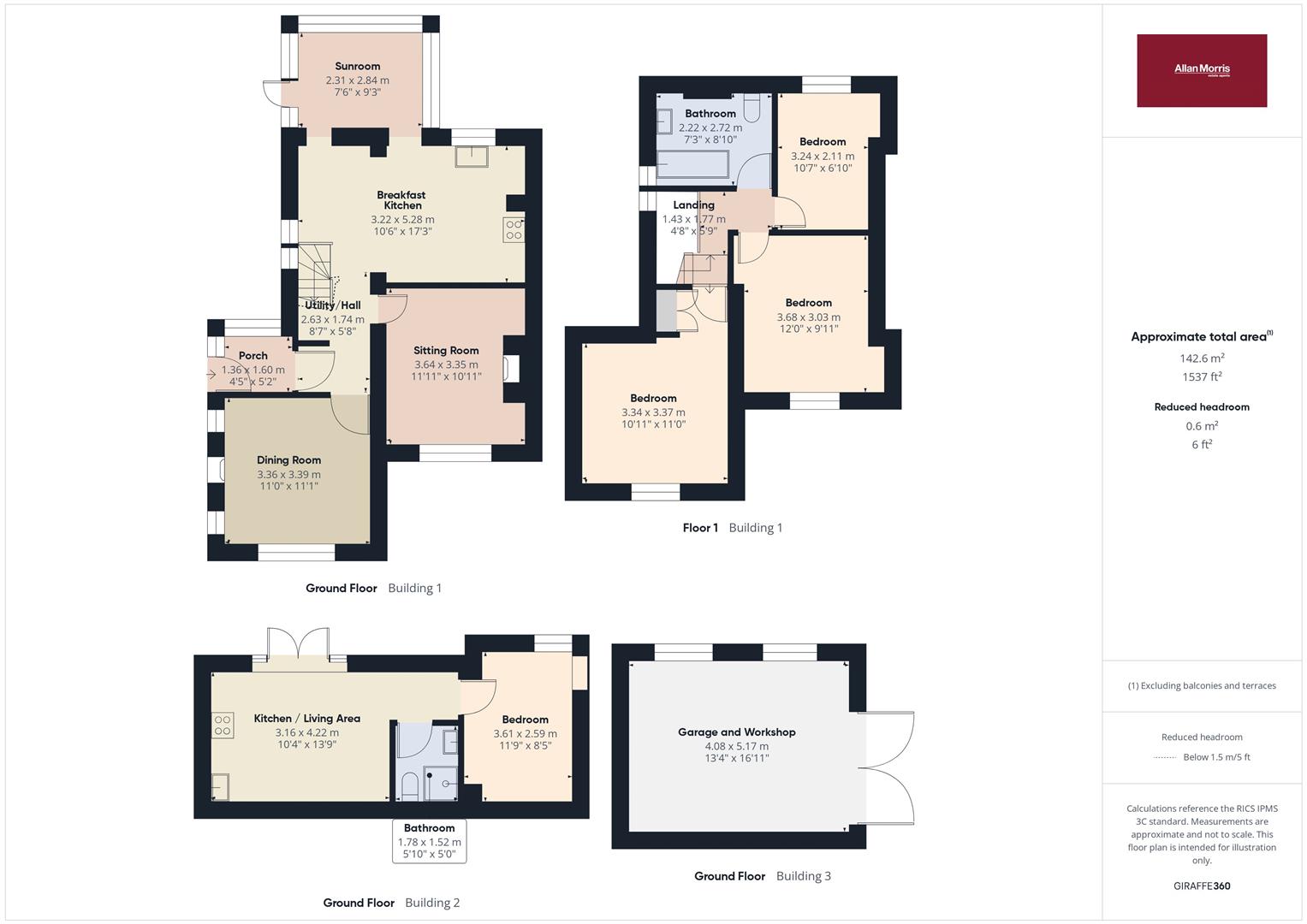 1 The Gables, Worcester Road, Malvern floorplan