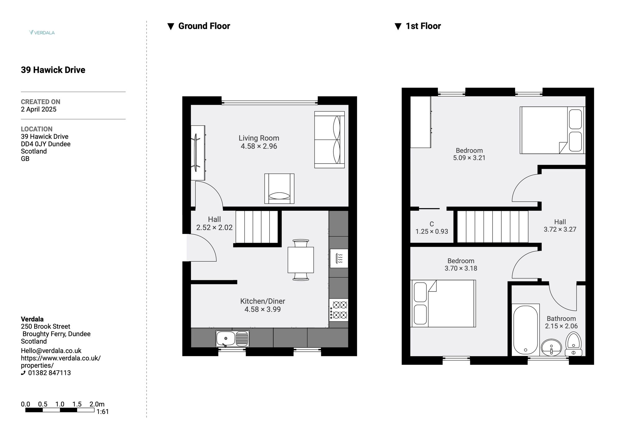 39, Hawick Drive, Dundee, DD4 floorplan