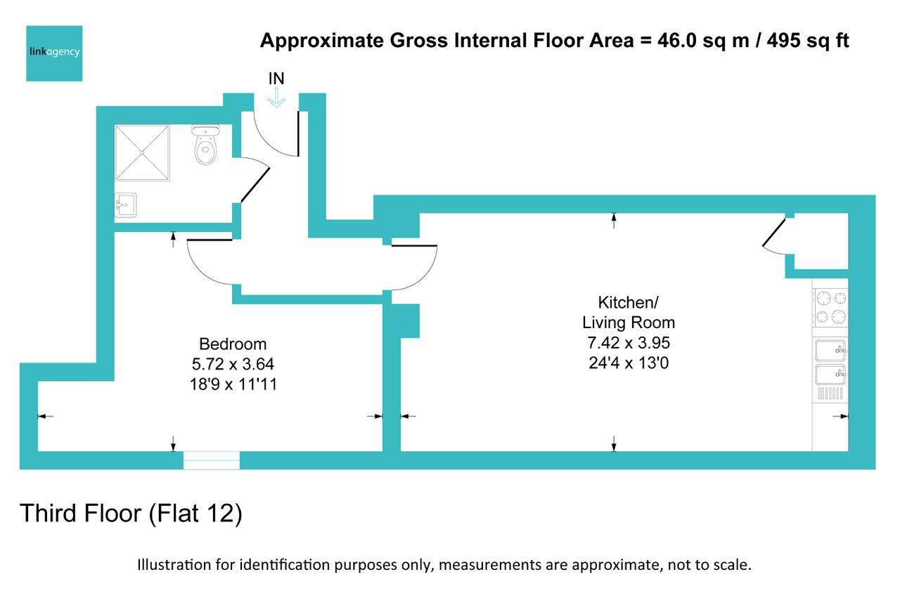 Apartment 12, Victoria Quays, 32a Boothferry Road, Goole floorplan