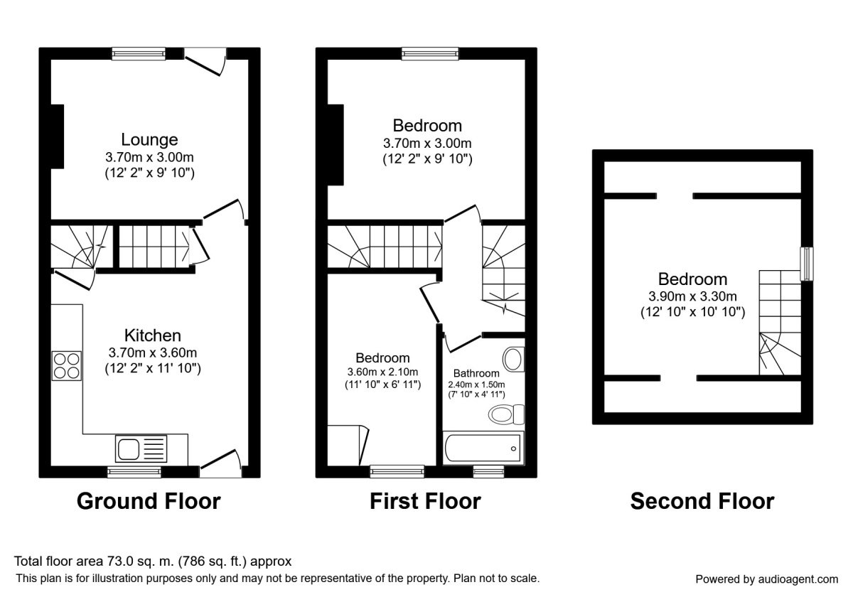 Wood Lane, Treeton, Rotherham, South Yorkshire S60, 3 bedroom end