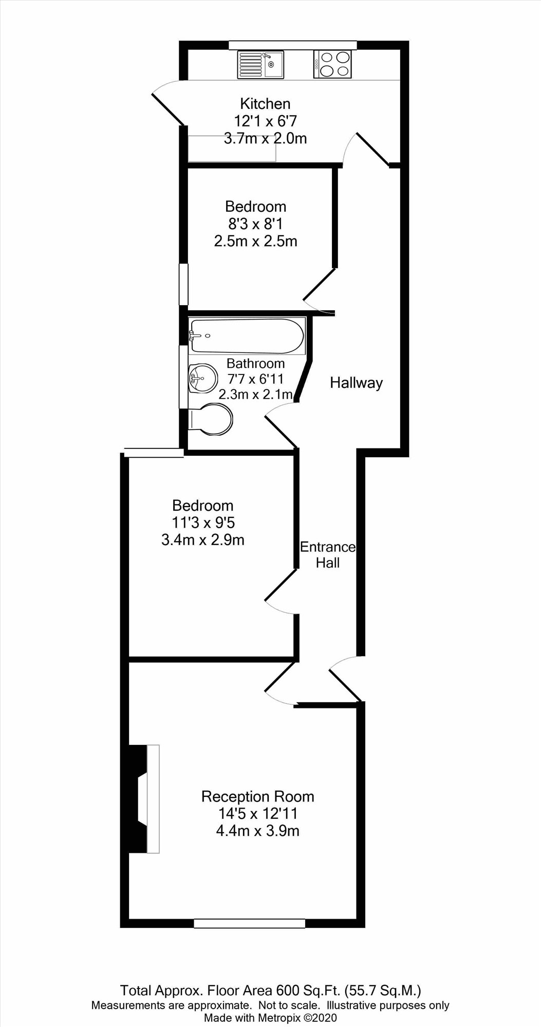 22, Warham Road, Middlesex floorplan