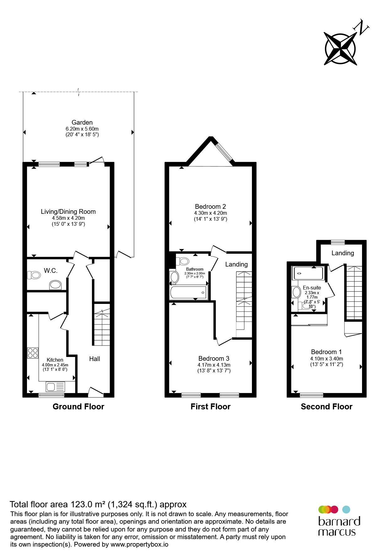 House 25.B, High Road, Finchley, London, N12 floorplan