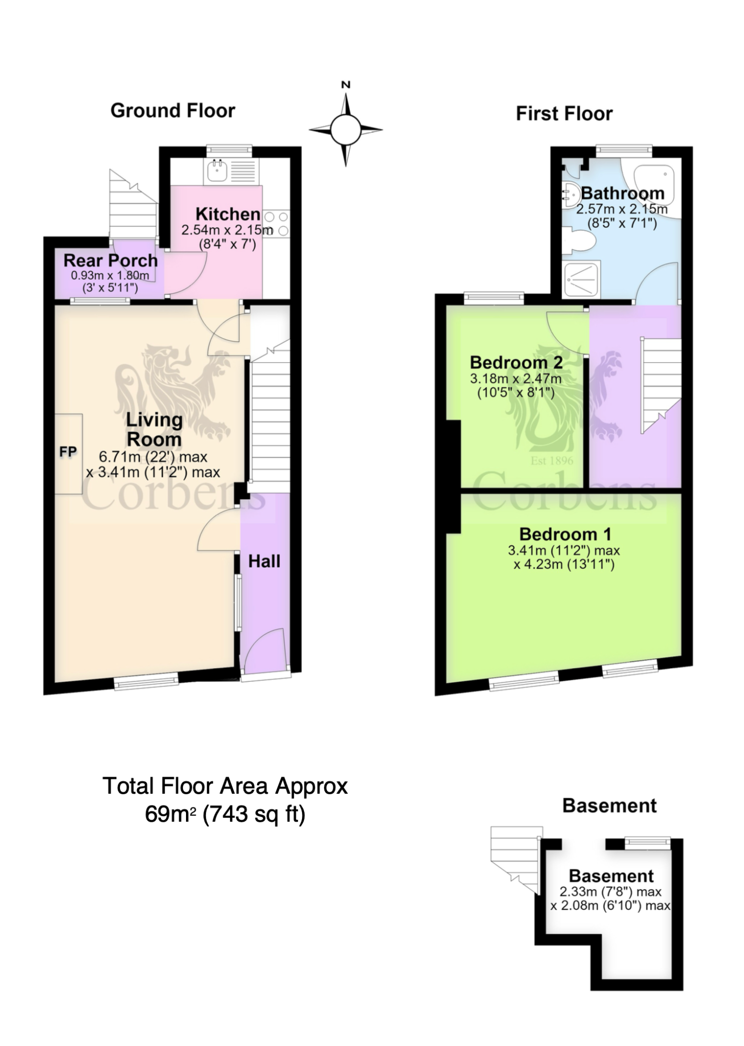 22 Priests Road, Swanage floorplan