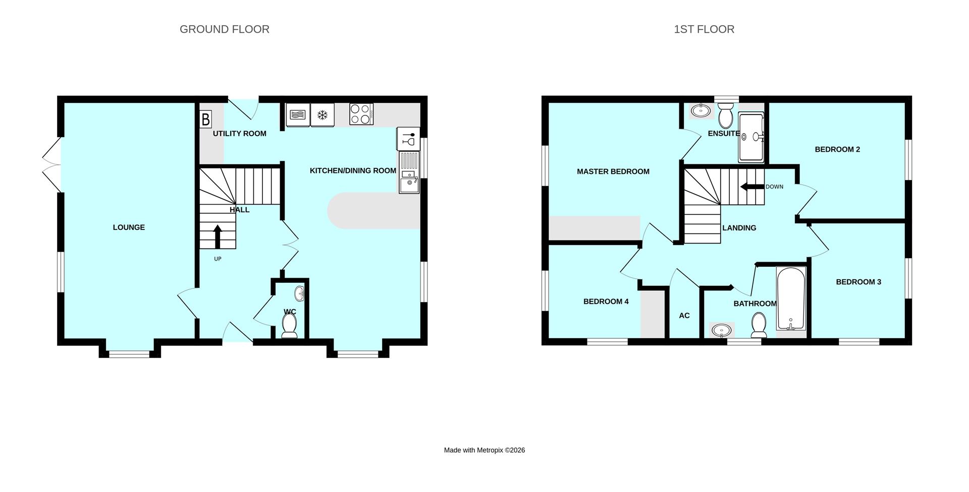 55, Fleetwood Gardens, Plymouth floorplan
