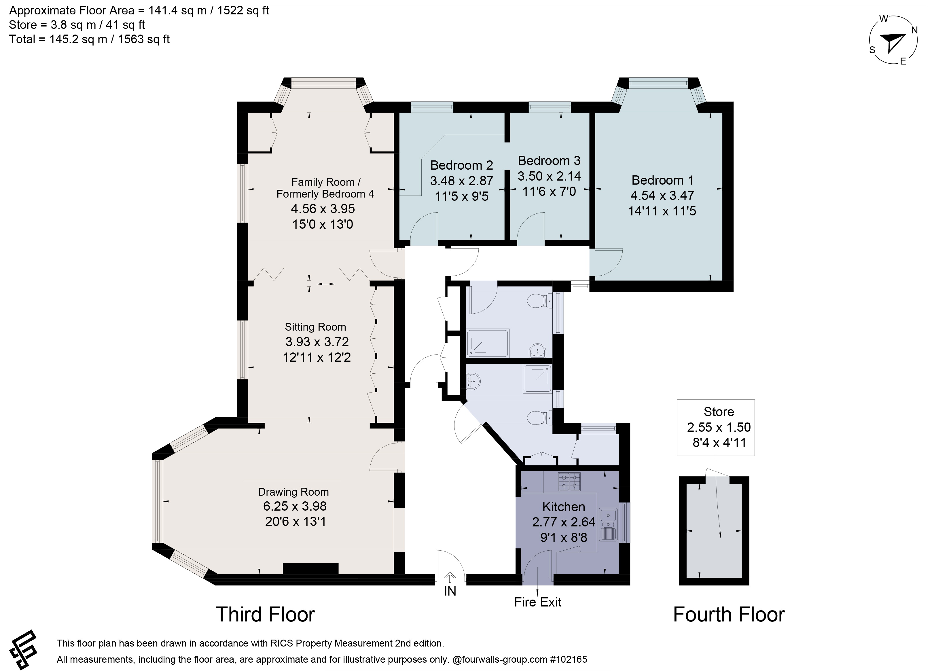 Flat 24 Balliol House,, Manor Fields, London floorplan