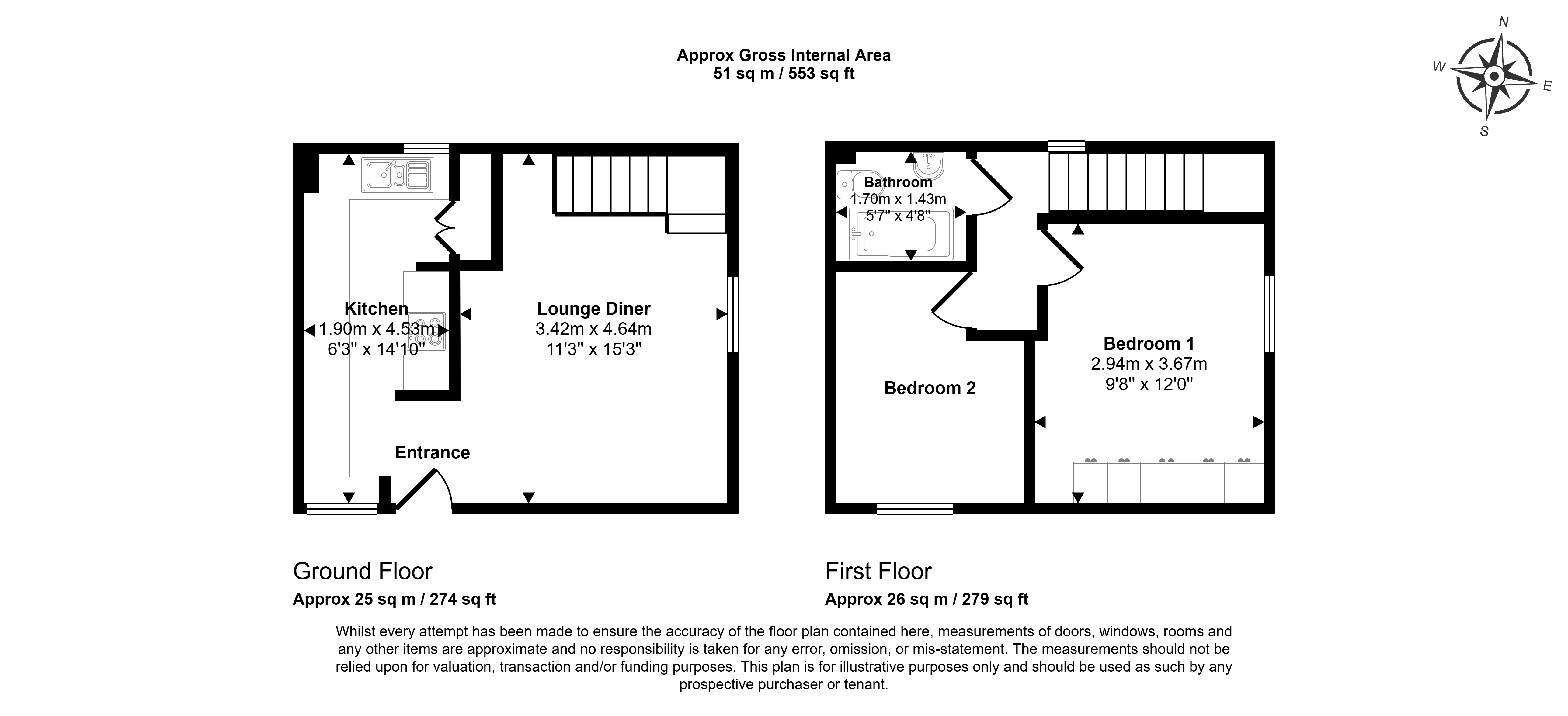 9, Mereside, Ely floorplan