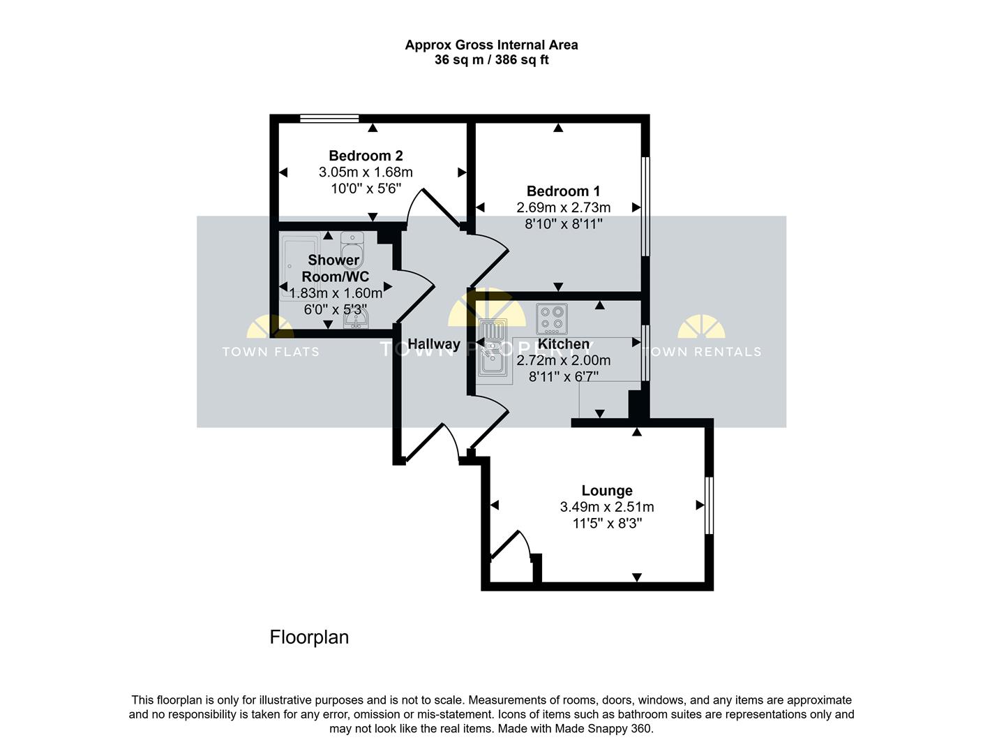 9, Preston Court, 30 Upper Avenue, Eastbourne floorplan
