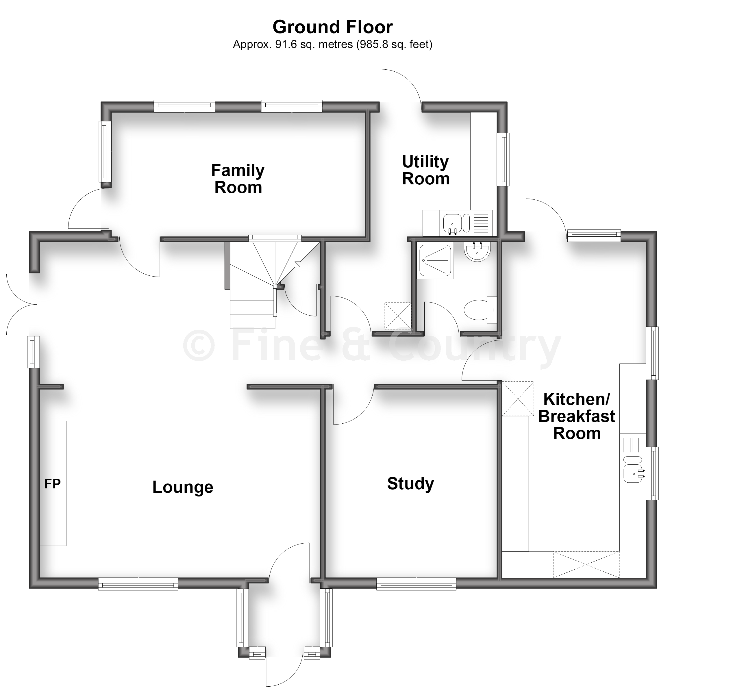 Little Ox Road Farm, North Elham, Canterbury floorplan
