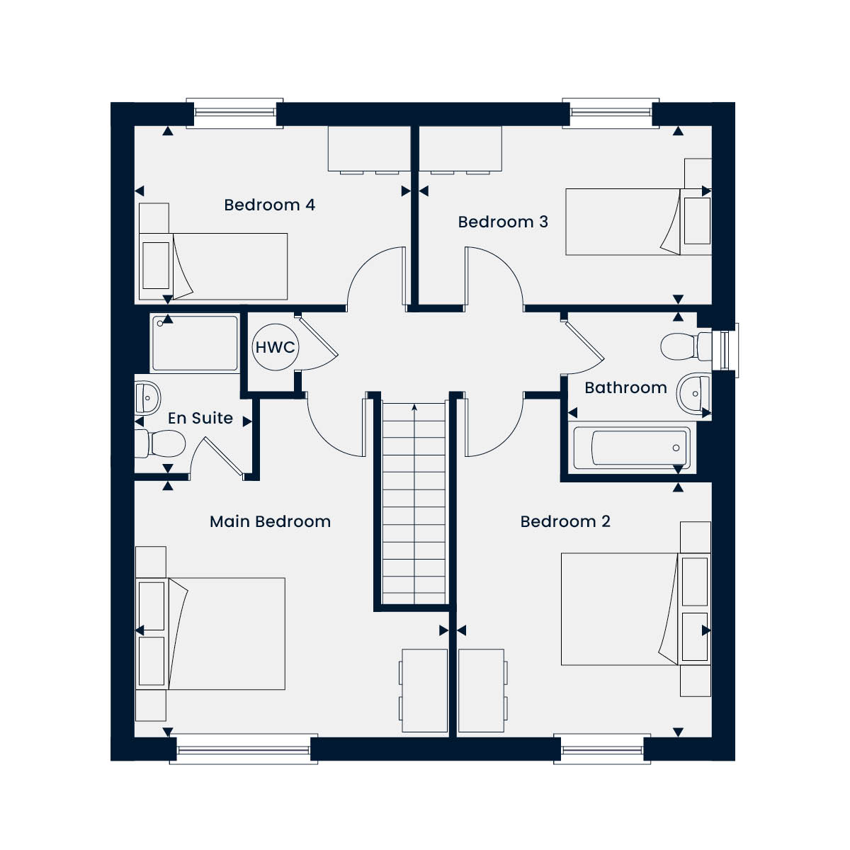 124, Station Road, Newport floorplan