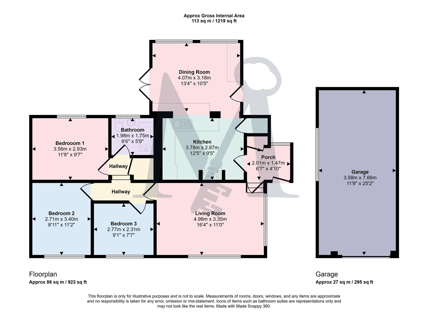 21, King Richards Hill, Coalville floorplan