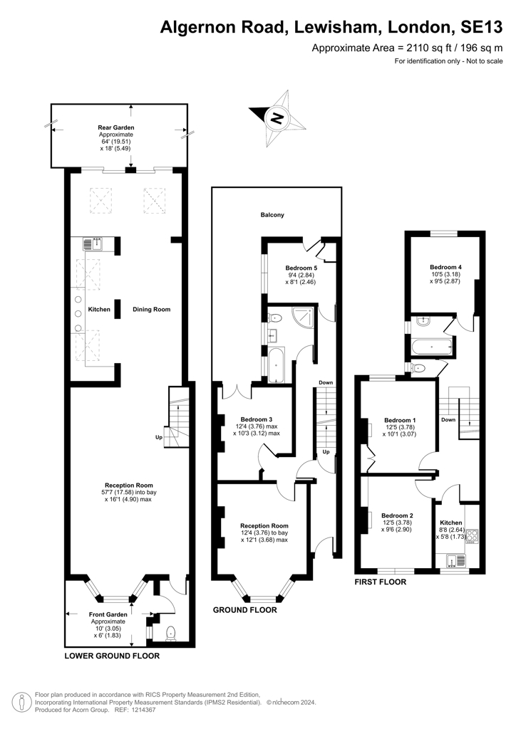 101, Algernon Road, London floorplan