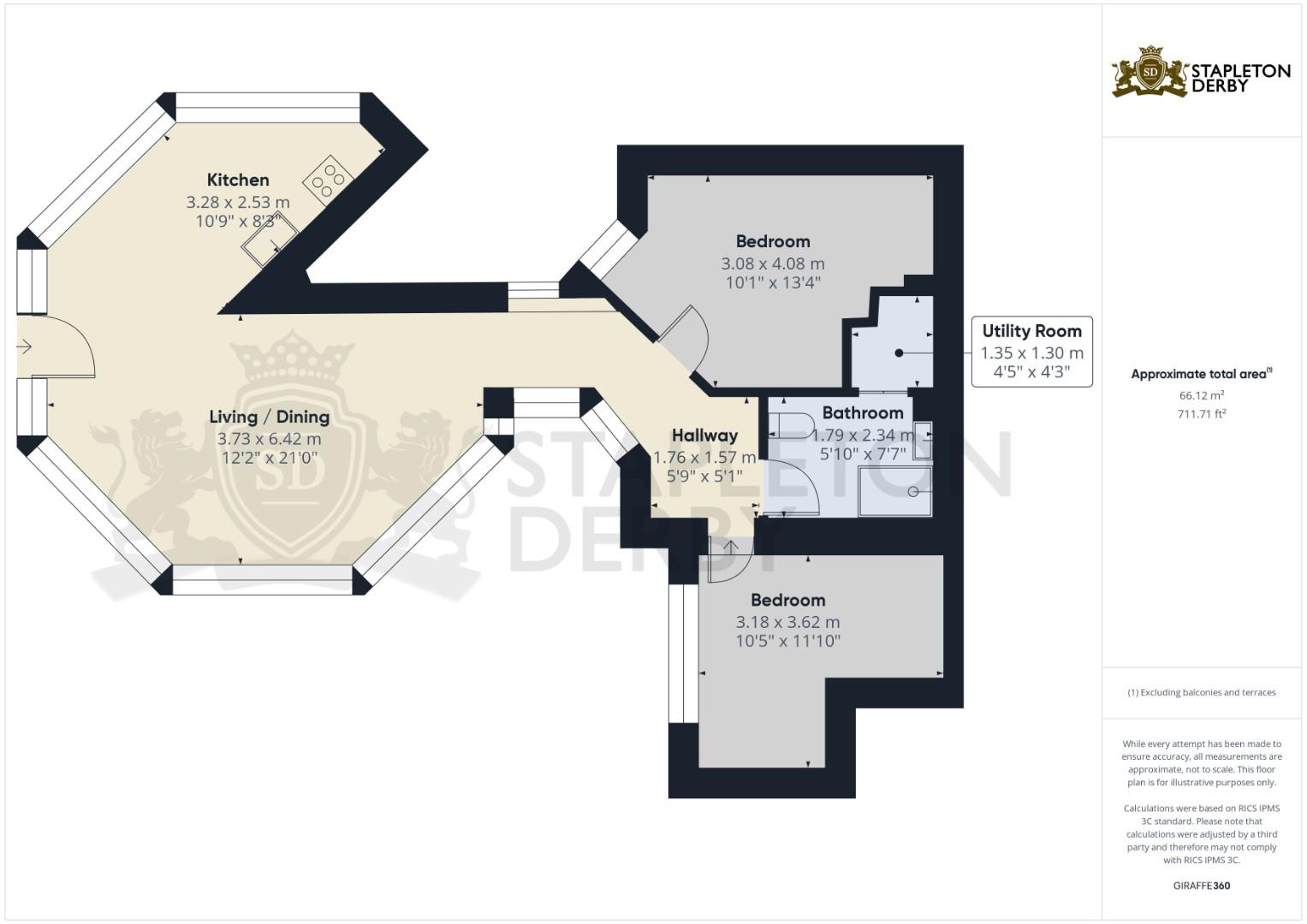 Apt 3, Mayfield, Central Avenue, Prescot floorplan