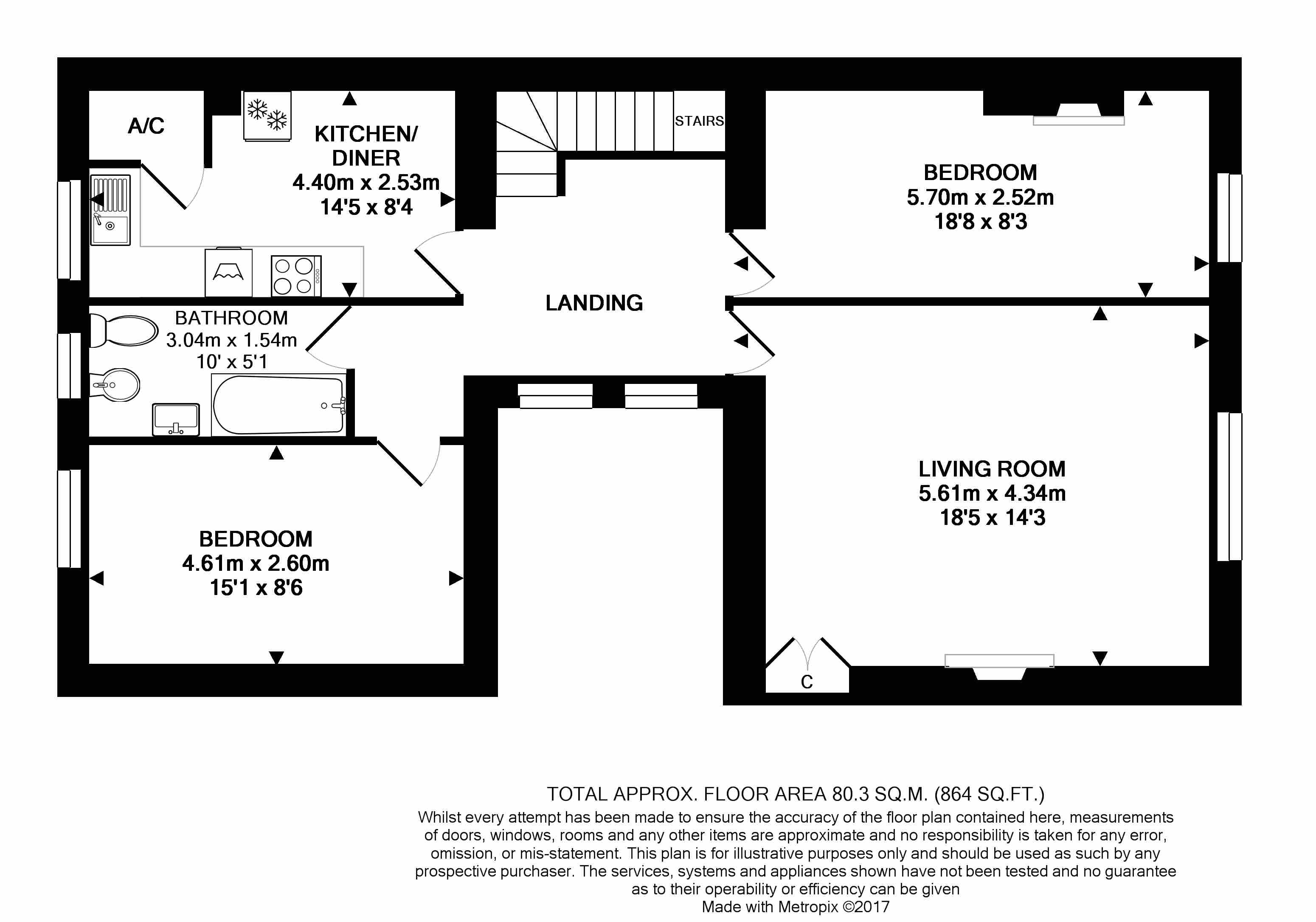 2 Bedrooms Flat to rent in Bennett Street, Bath BA1