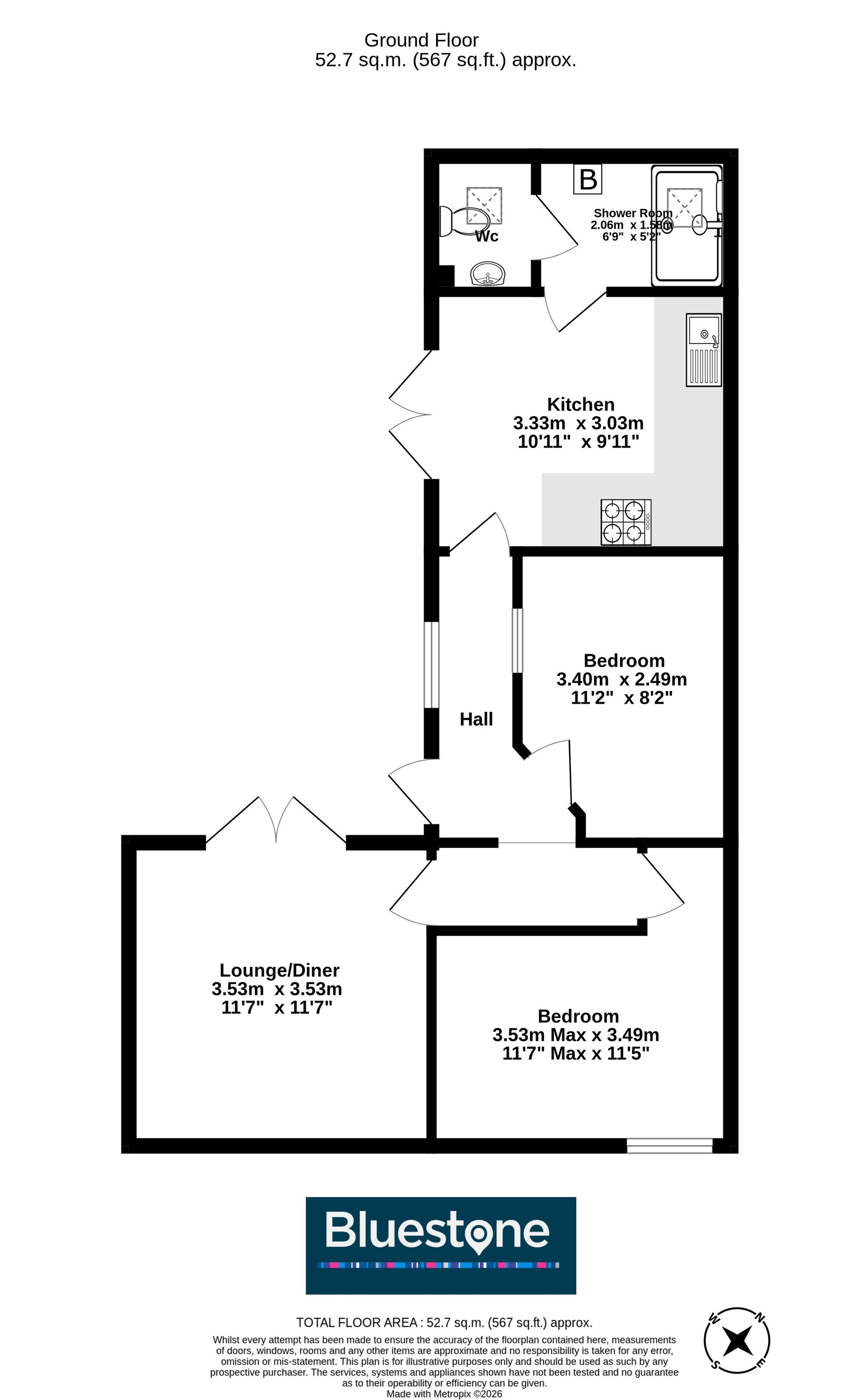 34 Albert Avenue, Newport floorplan