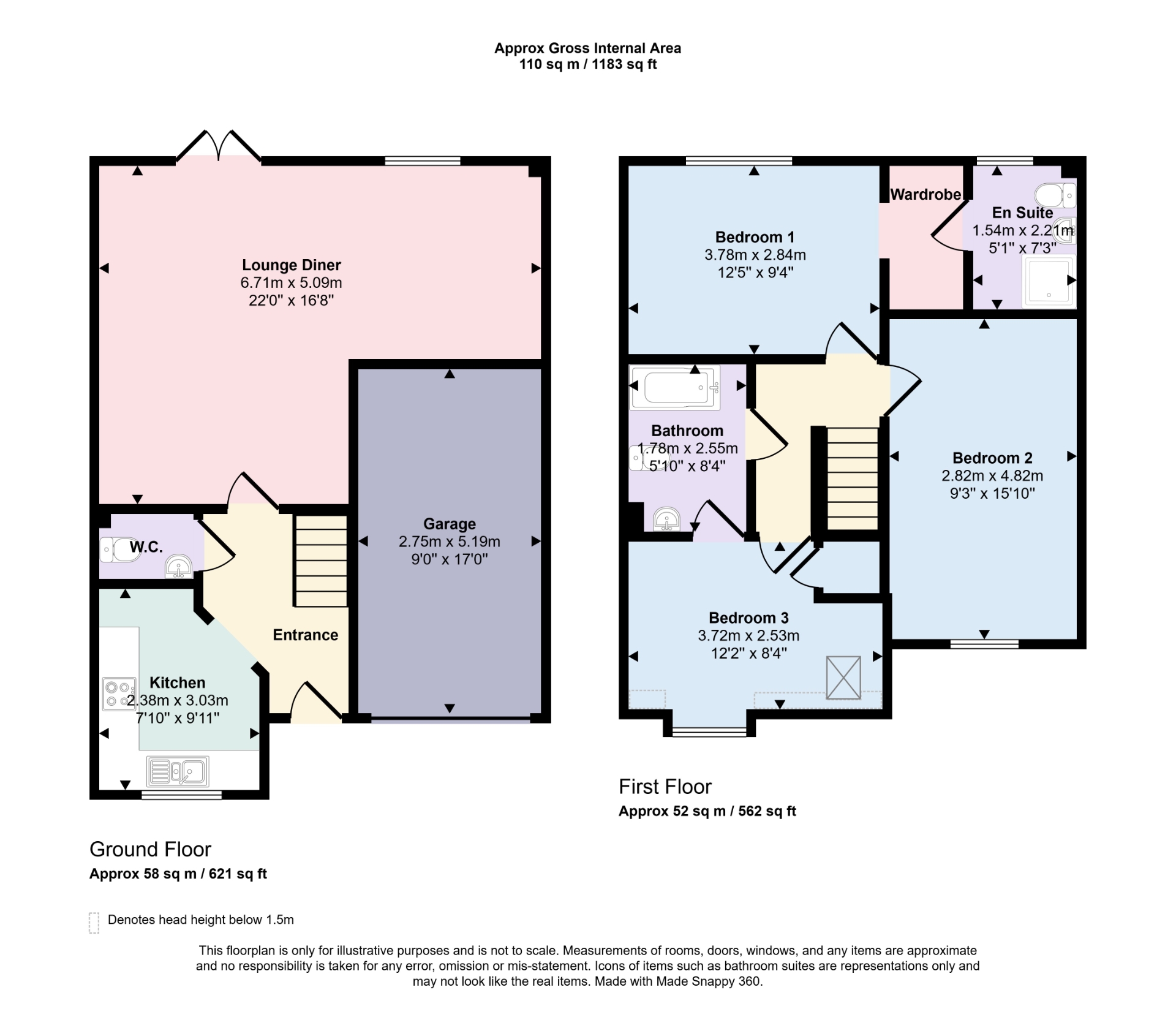 4, Hares Close, Skegness floorplan