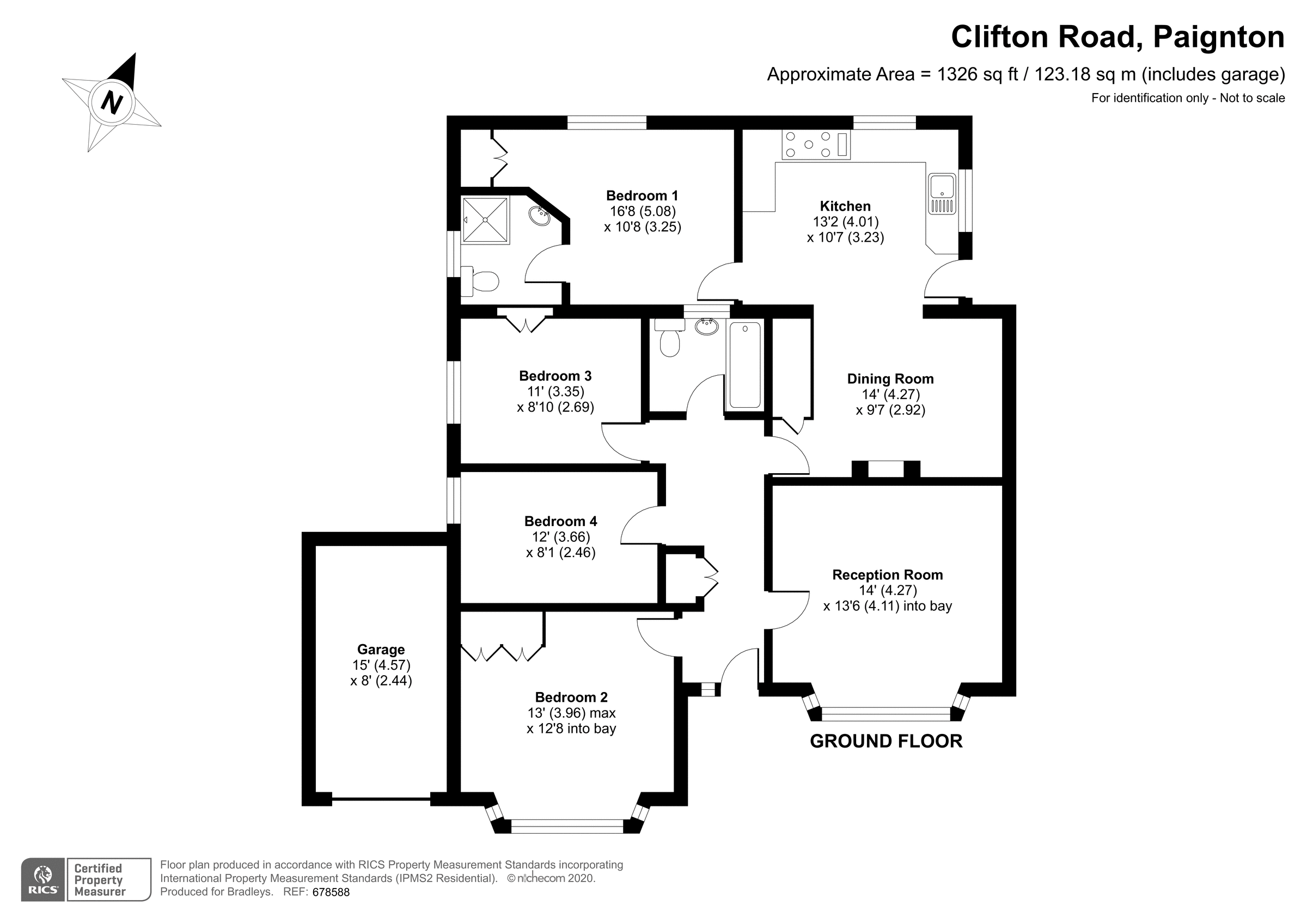 Clifton Road, Paignton, Devon TQ3, 4 bedroom detached bungalow for sale