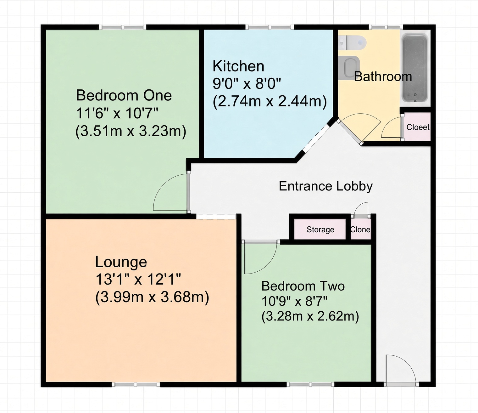 Oak Way, Feltham floorplan
