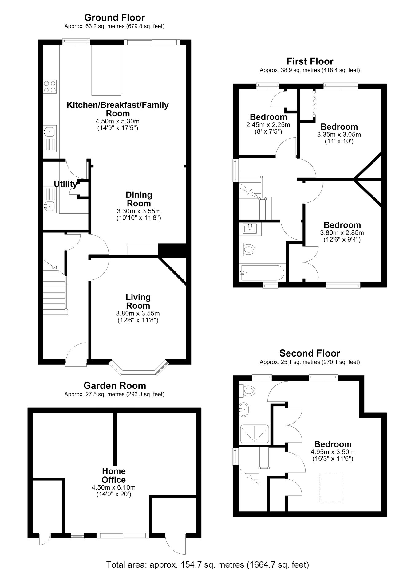 111, Grange Road, Guildford floorplan
