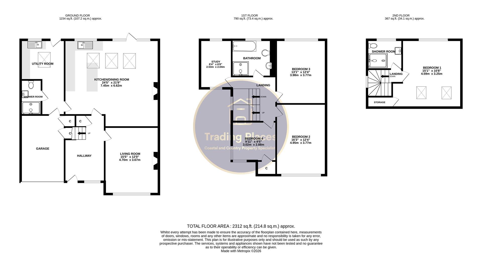 87, St. Marys Avenue, Whitley Bay floorplan