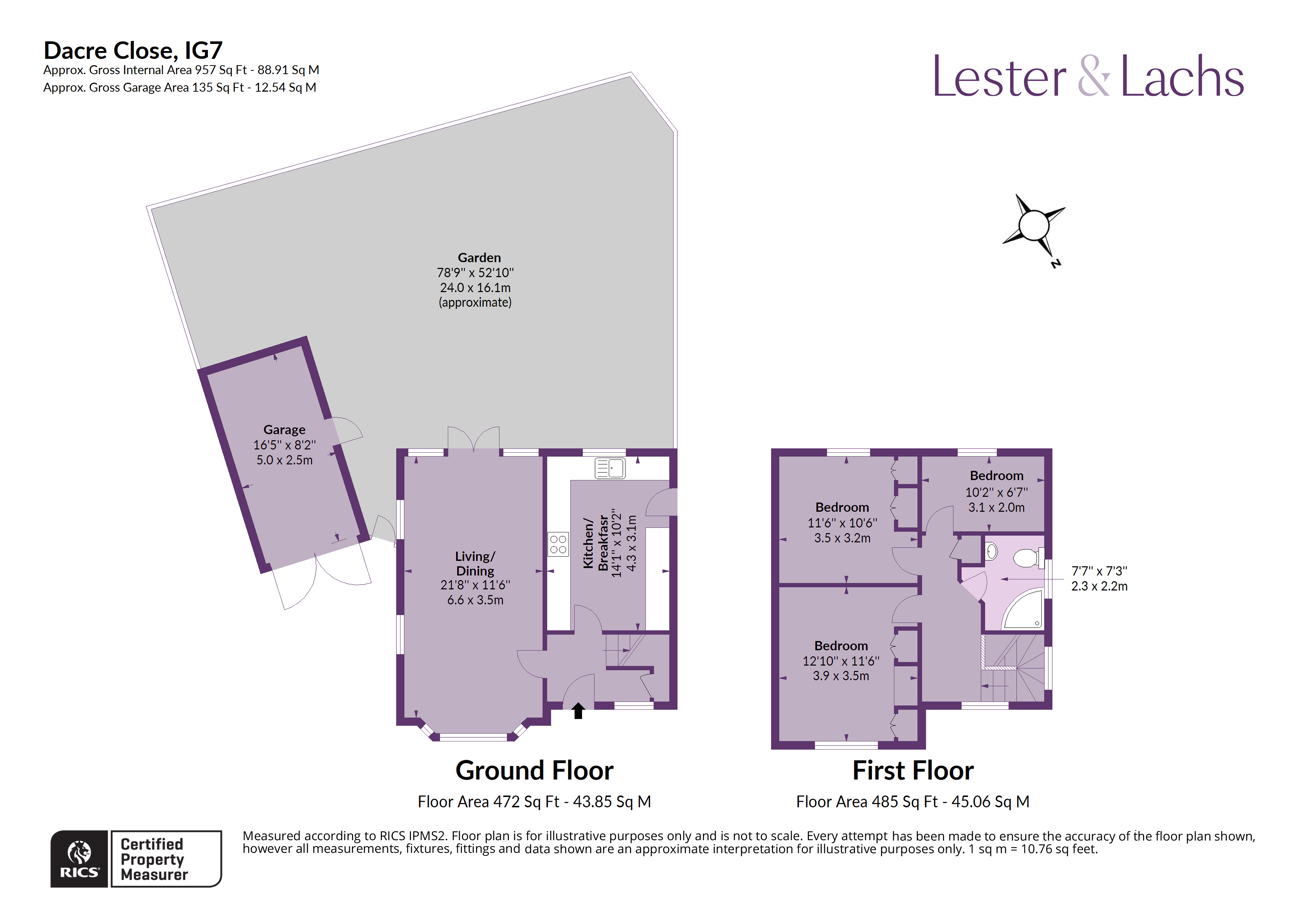 11, Dacre Close, Chigwell floorplan