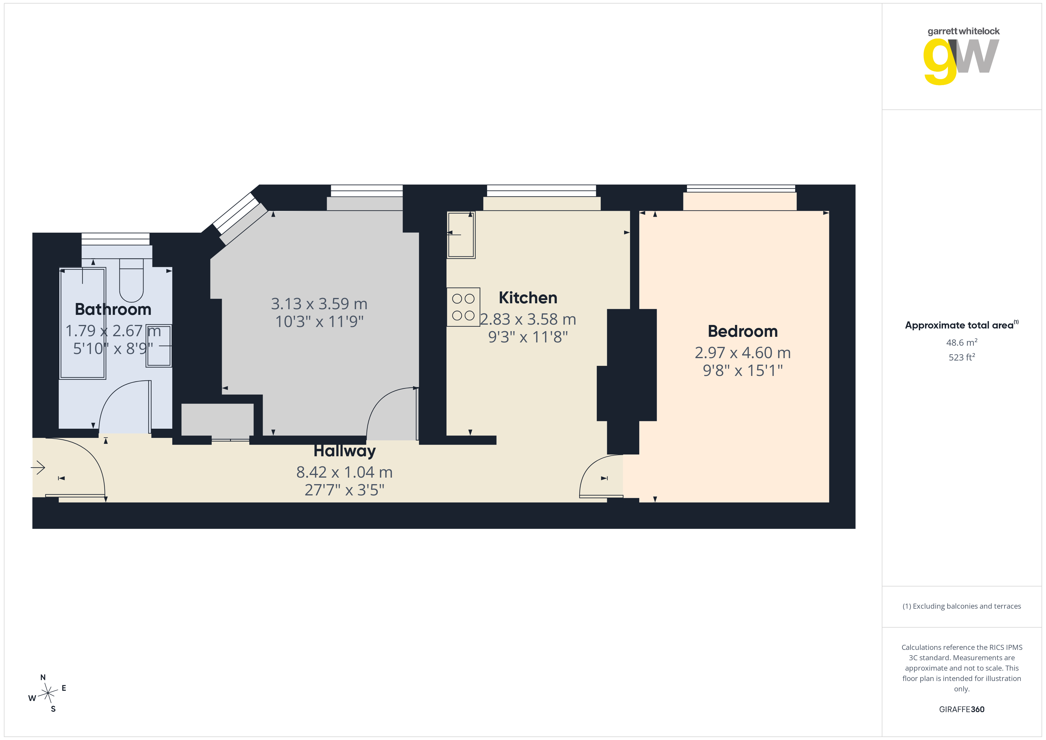 460, Devon Mansions, Bermondsey floorplan