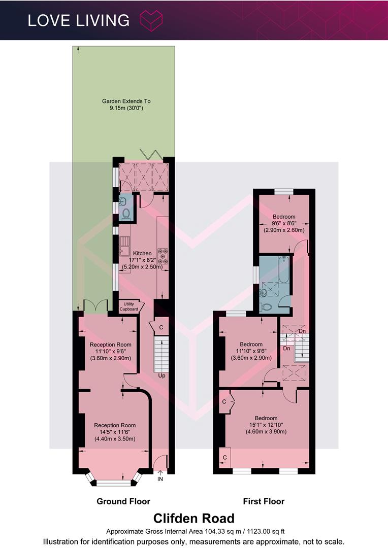 131, Clifden Road, London floorplan