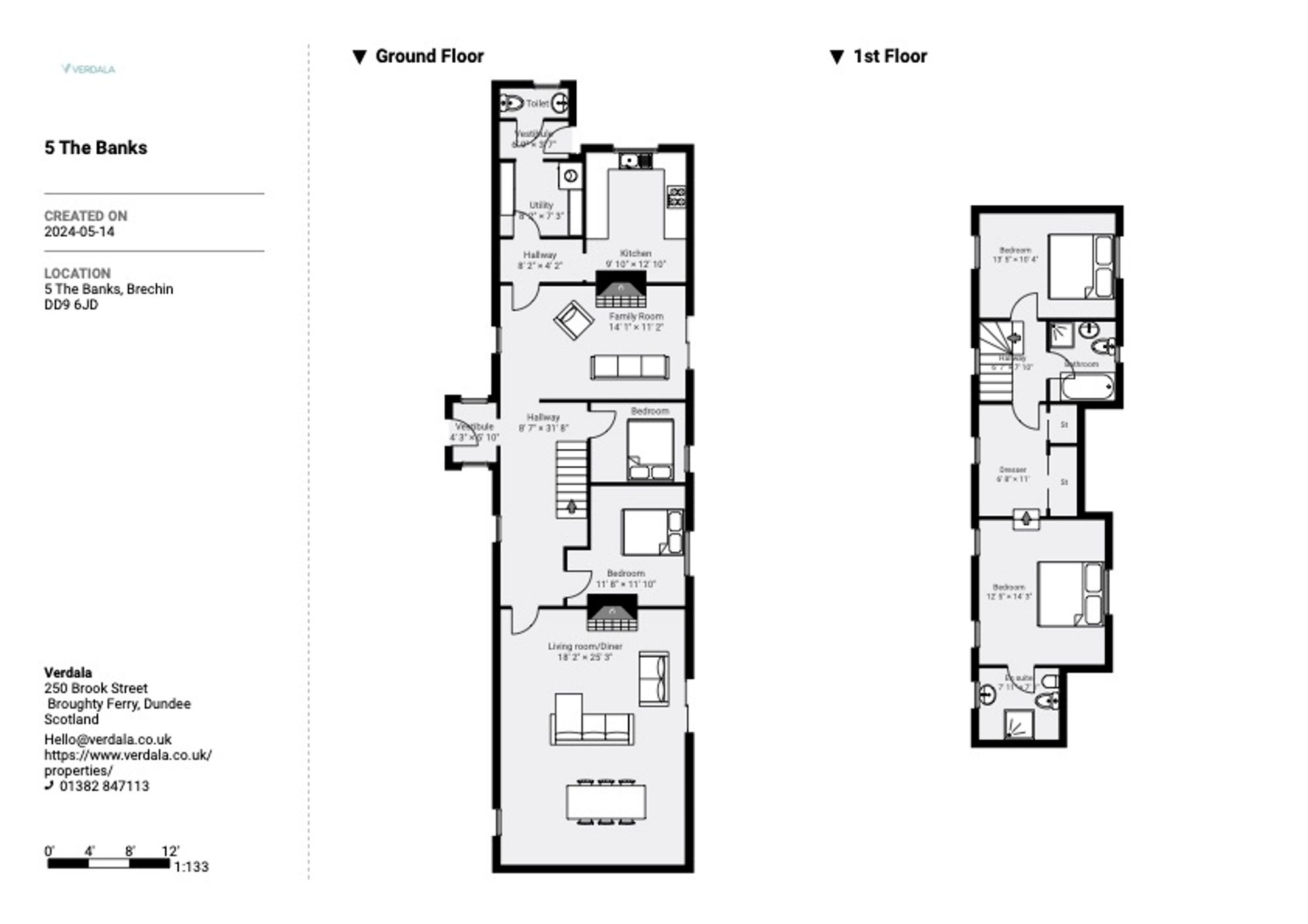 5 The Banks, Brechin floorplan