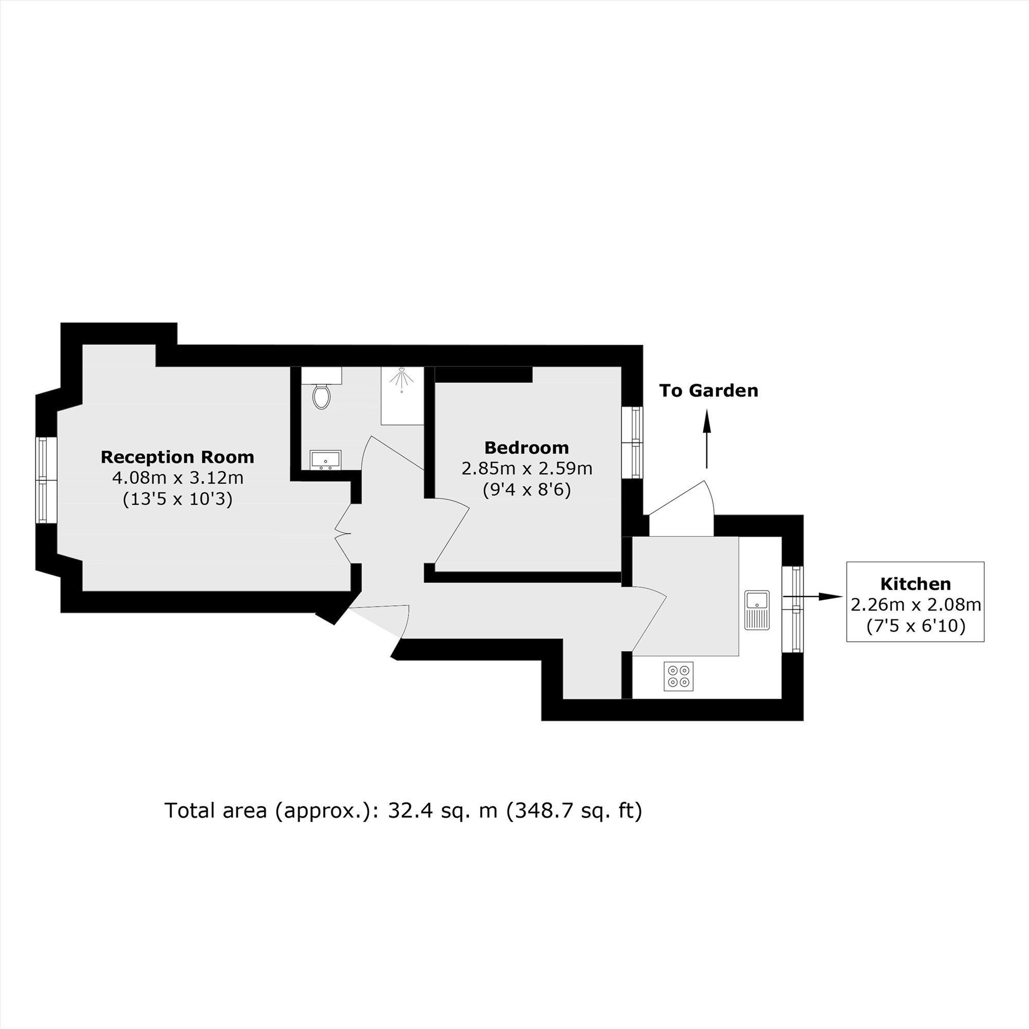 Flat A, 20, Stonenest Street, London floorplan