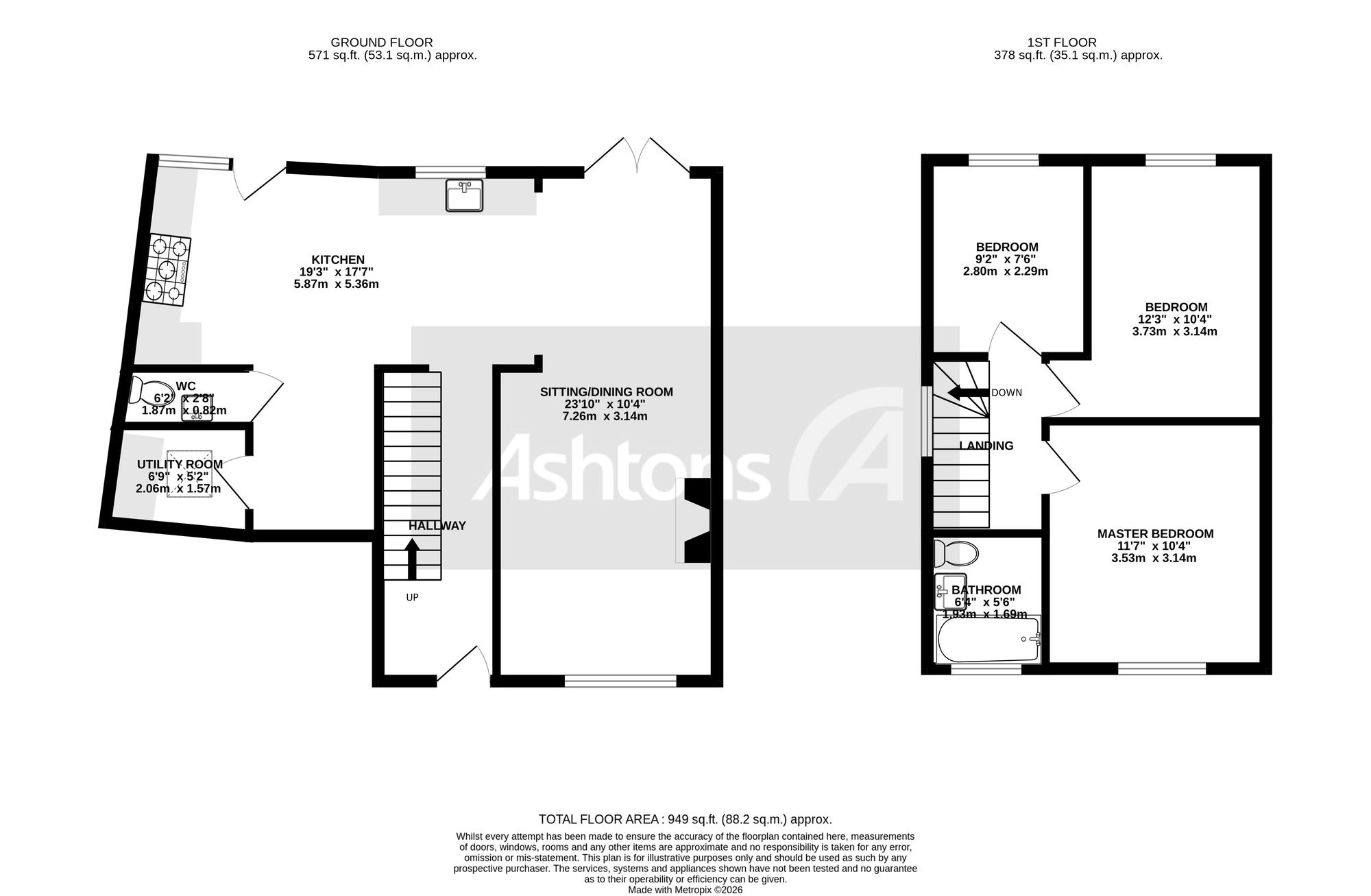 5 Six Acre Lane, Warrington floorplan