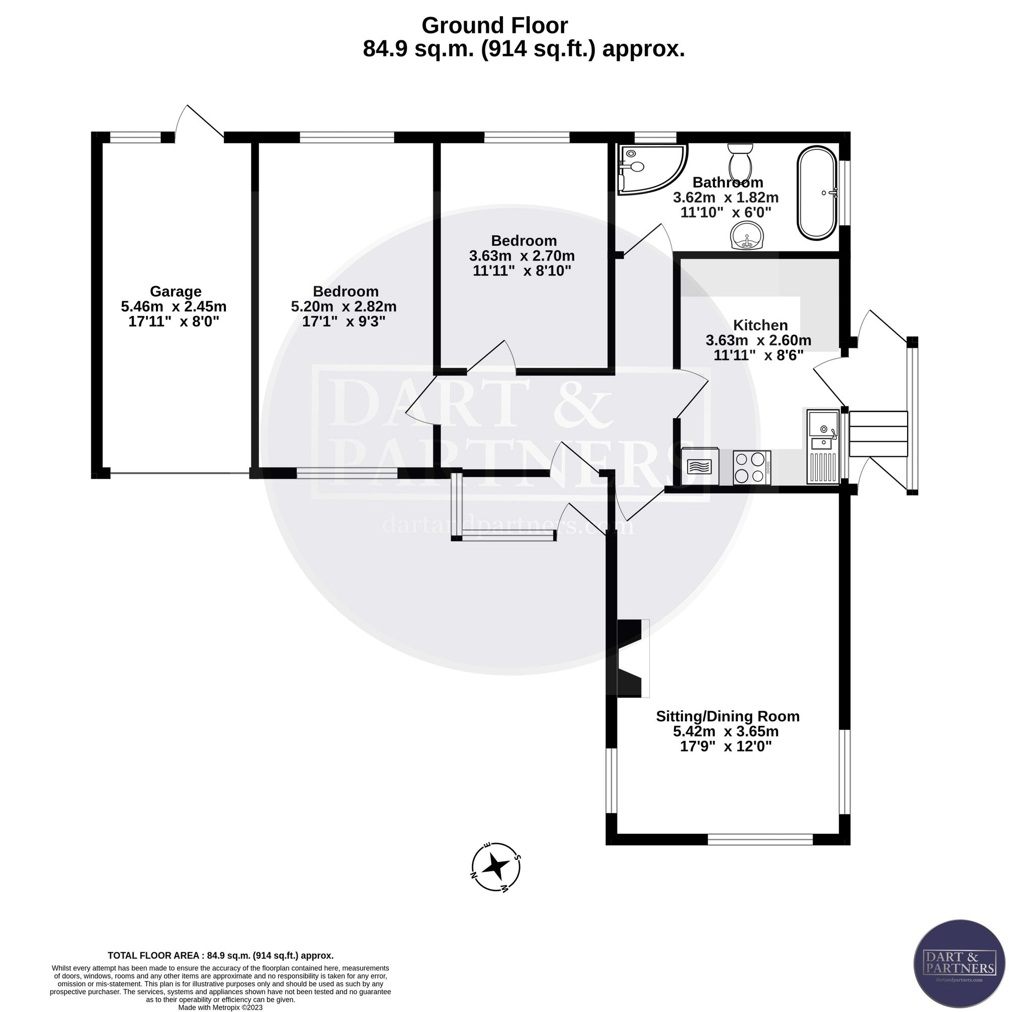 6 Charlemont Road, Teignmouth floorplan