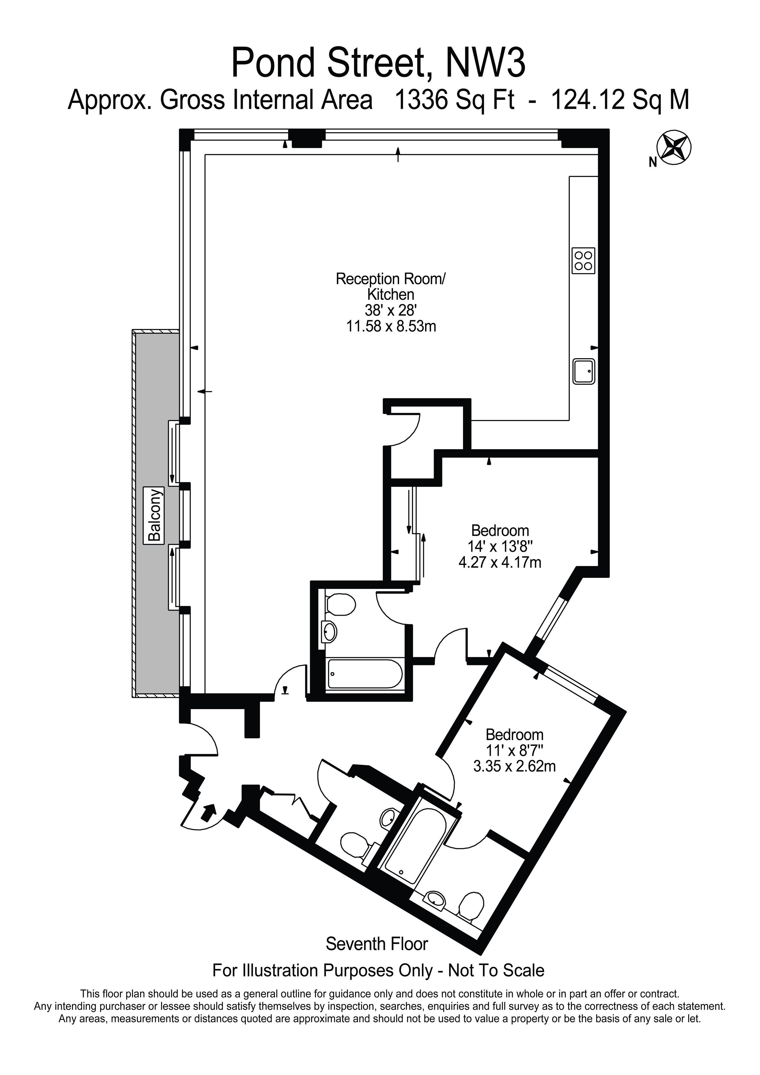 The Panoramic, Pond Street, Hampstead, NW3 floorplan