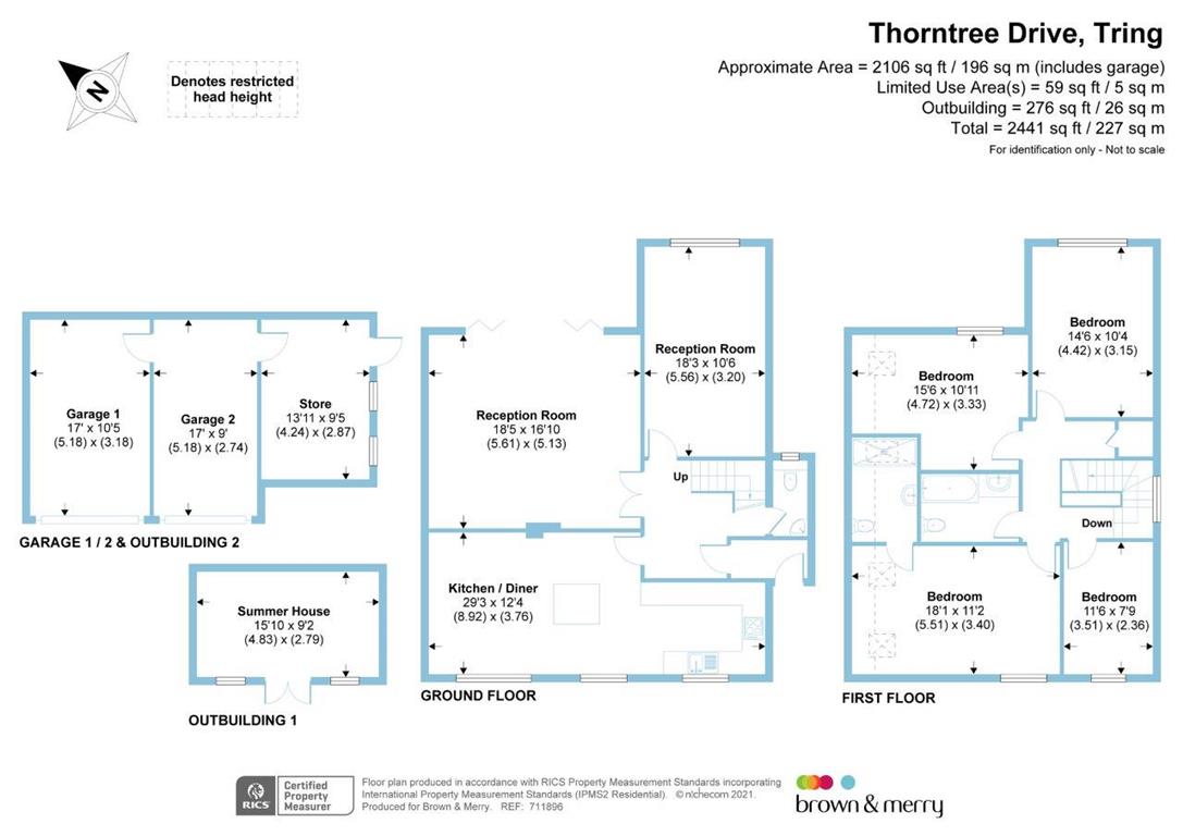 1, Thorntree Drive, Tring floorplan