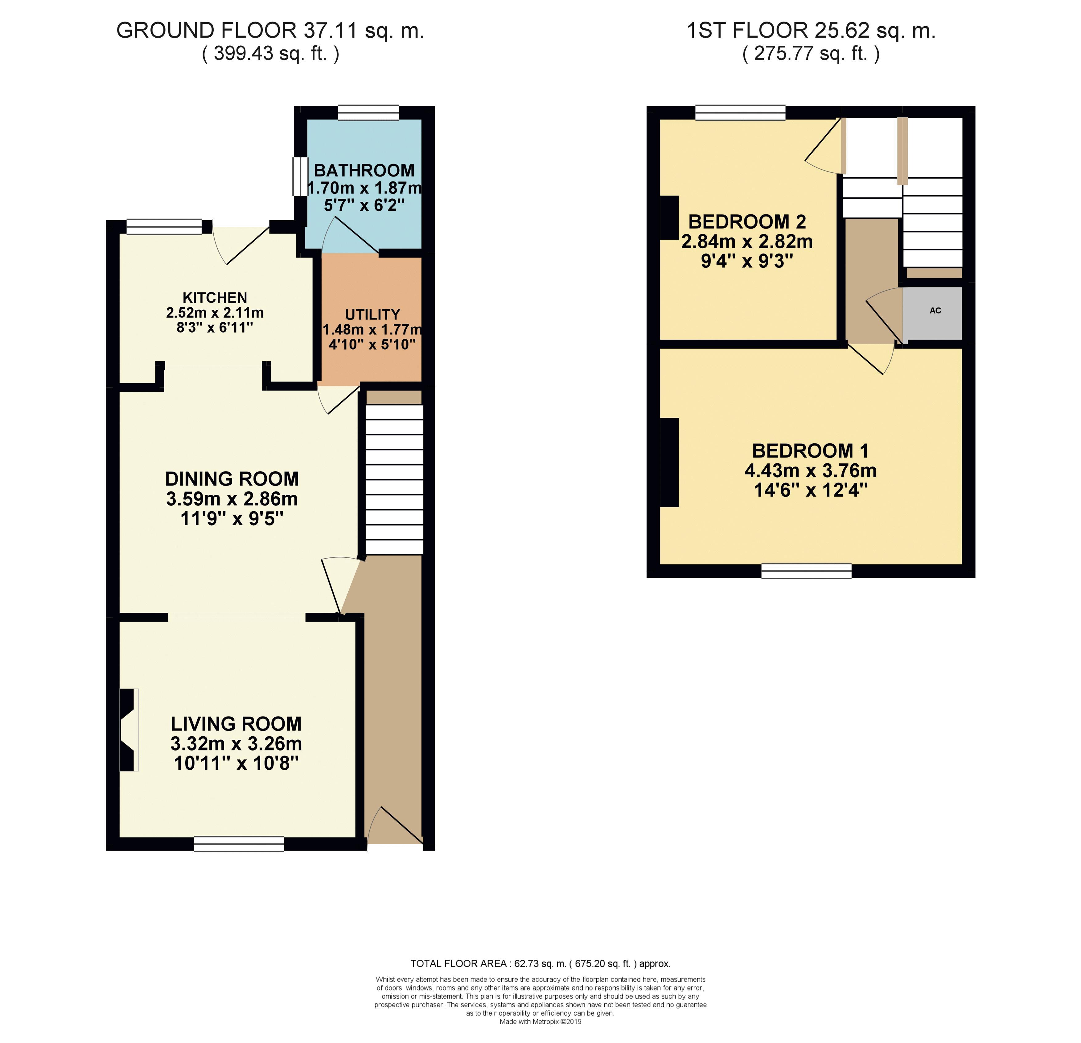 2 Bedrooms Terraced house for sale in Portman Street, Taunton TA2