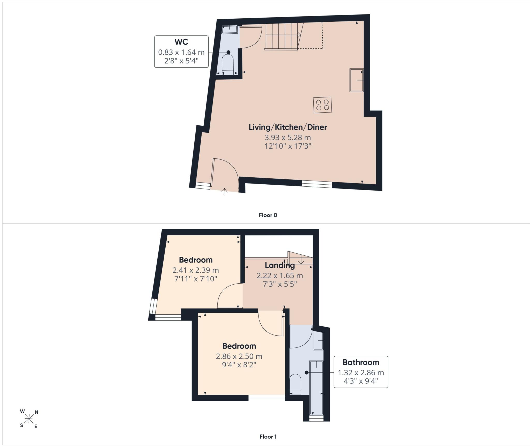 Beachways, Church Street, Looe floorplan