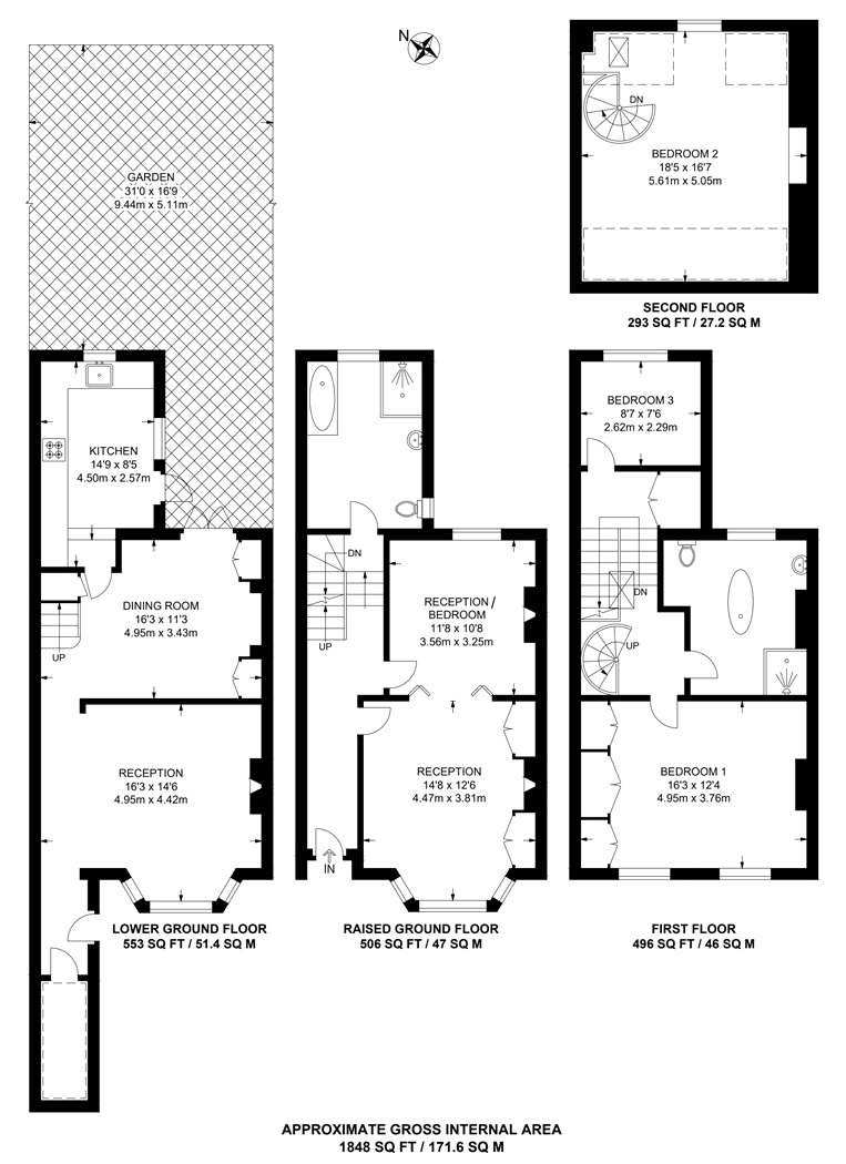 130, Underhill Road, East Dulwich floorplan