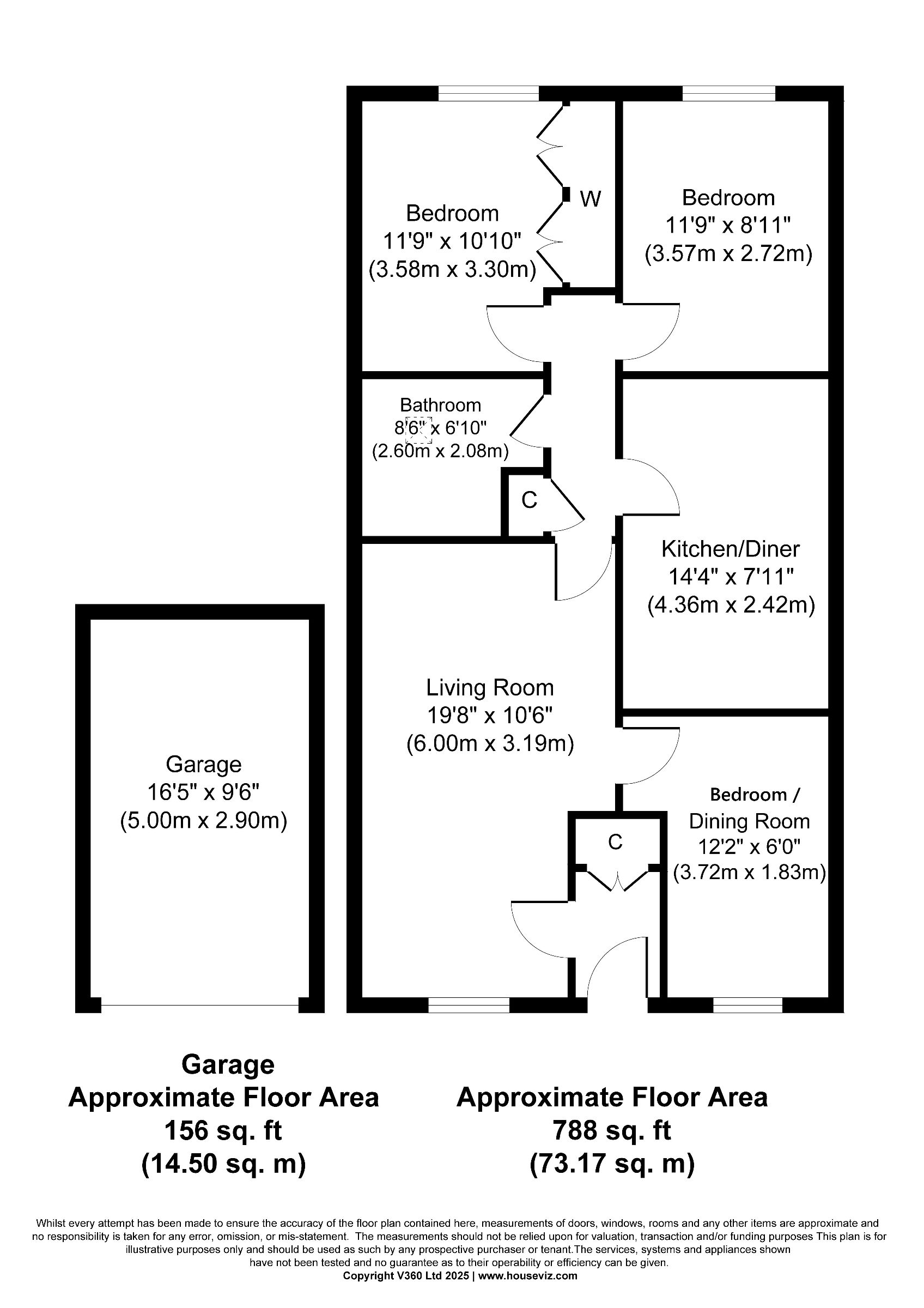 9 Meadow Rise, Nottingham floorplan