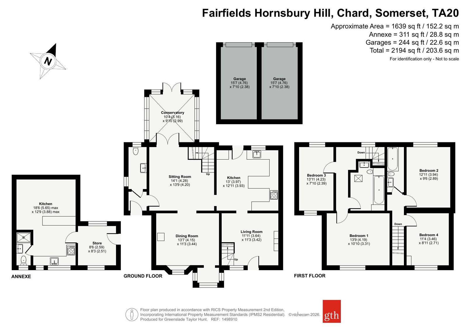 Fairfields,, Hornsbury Hill, Somerset floorplan