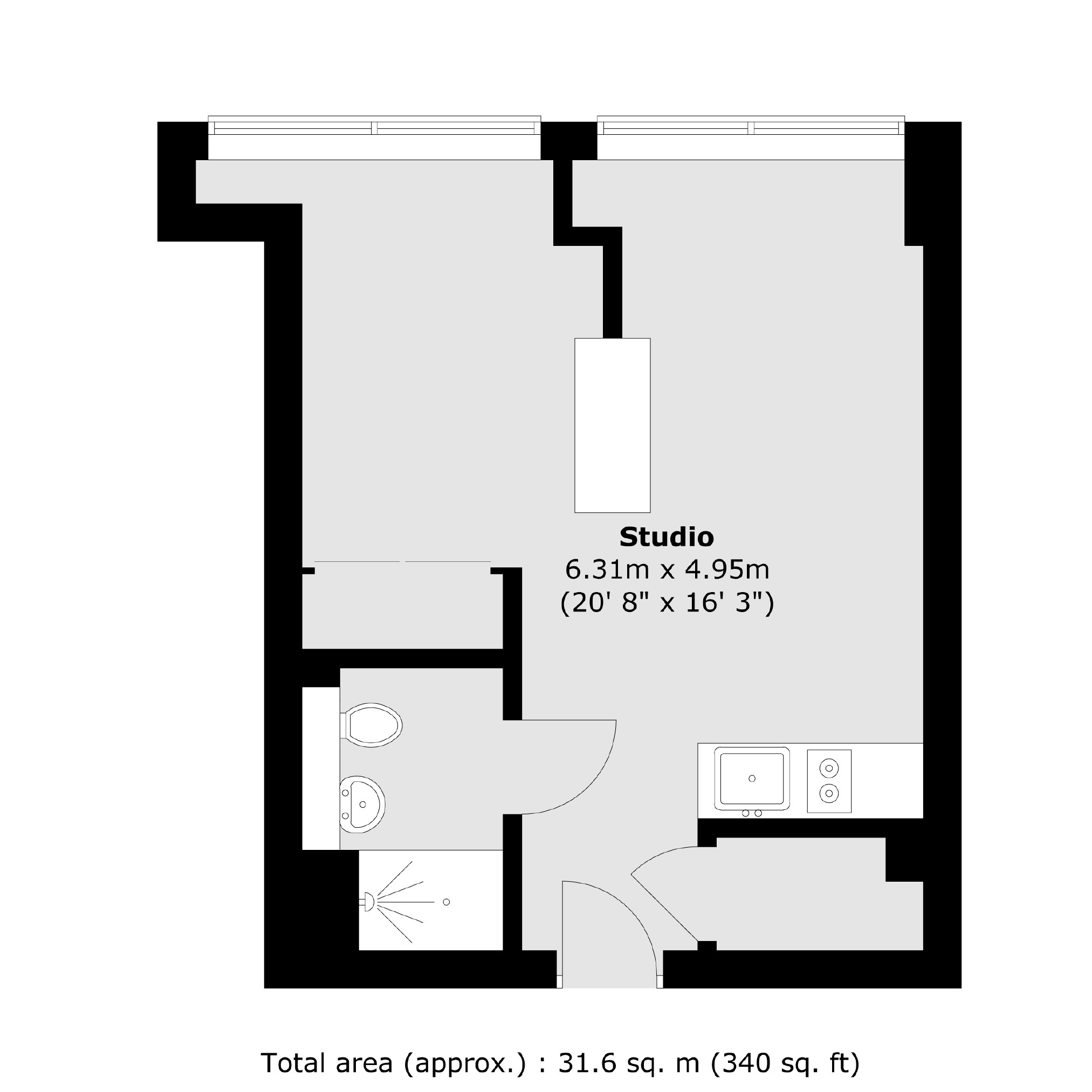 Flat 158, Trinity Square, 23-59, Staines Road, Hounslow floorplan