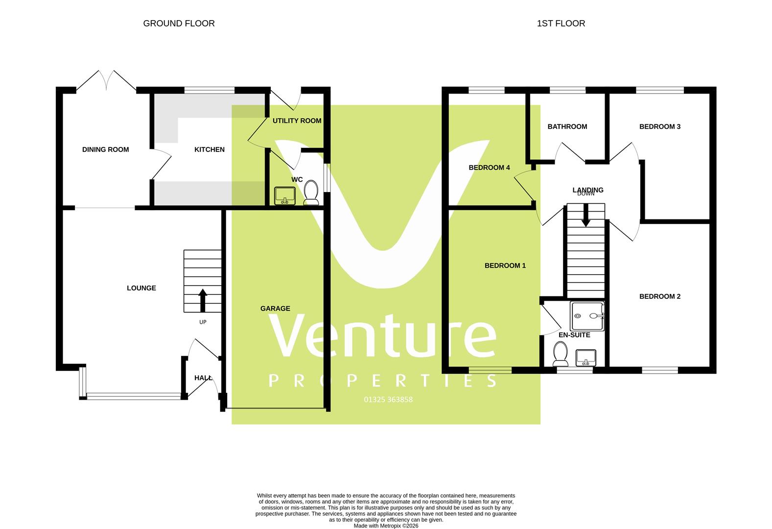 44, Cheltenham Way, Newton Aycliffe floorplan