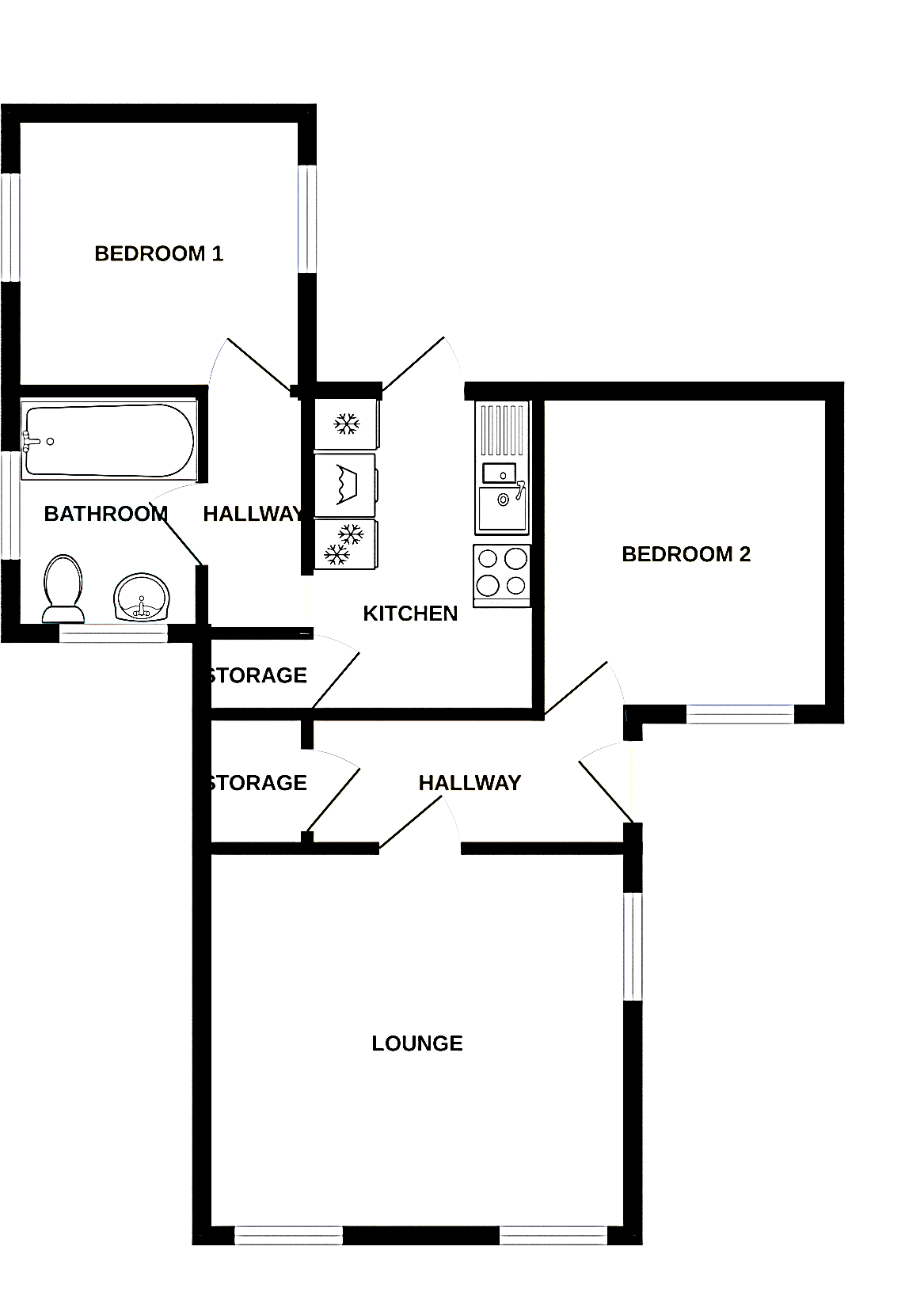 14, Larbreck Gardens Caravan Park, Garstang Road, Preston floorplan