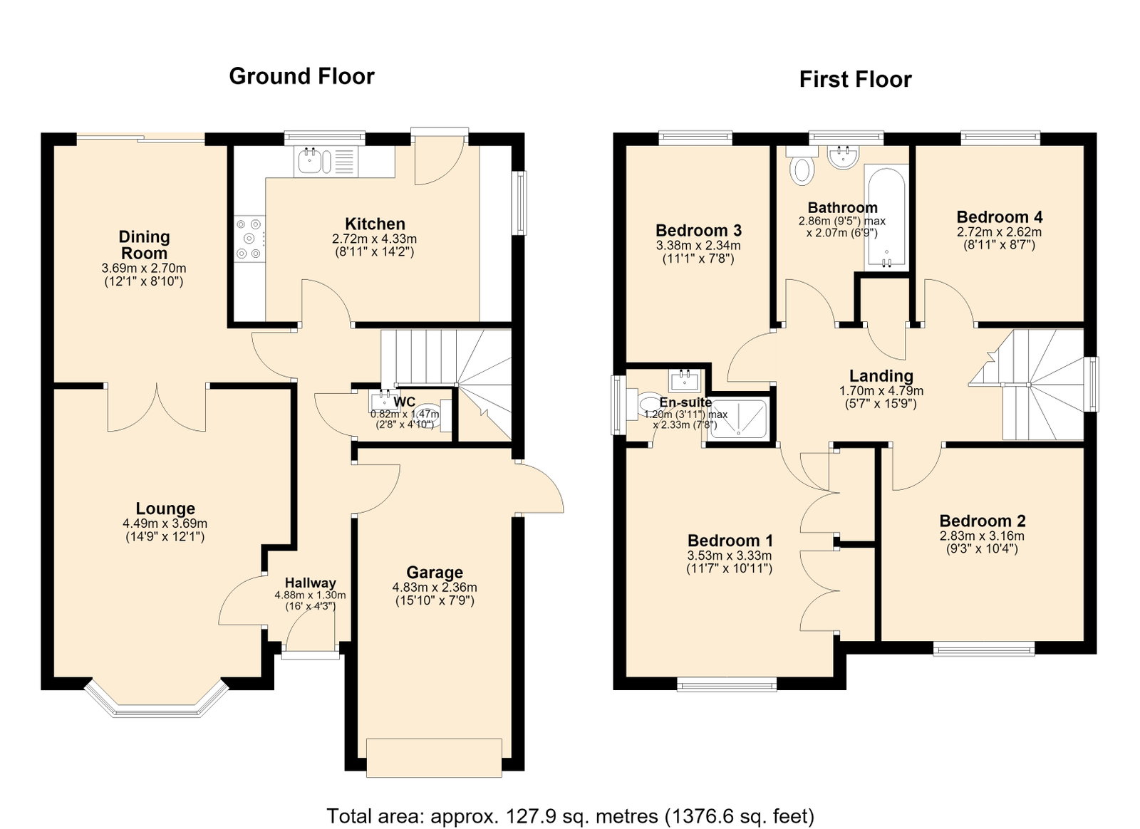 46, Millers Walk, Walsall floorplan