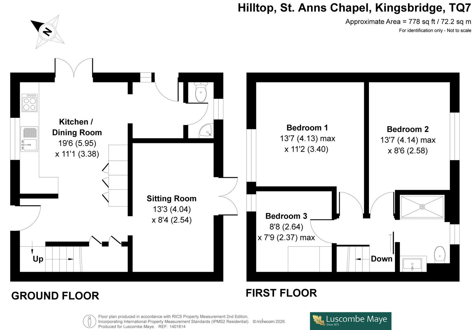 22, Hilltop, Kingsbridge floorplan