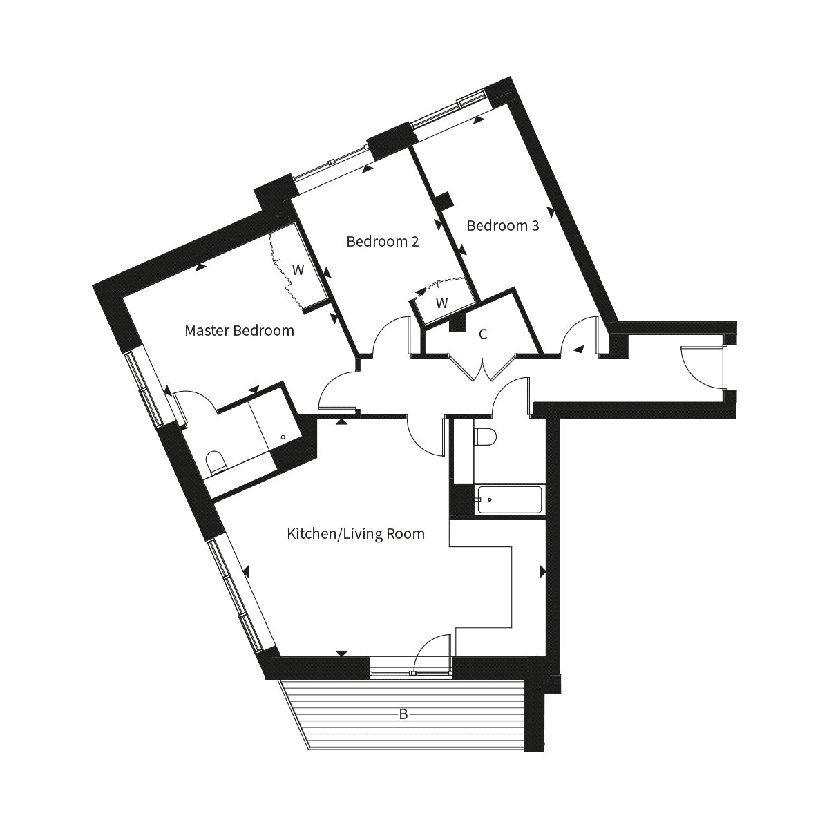 3 Bedrooms Flat for sale in The Tramyard, 266 Balham High Road, London SW17