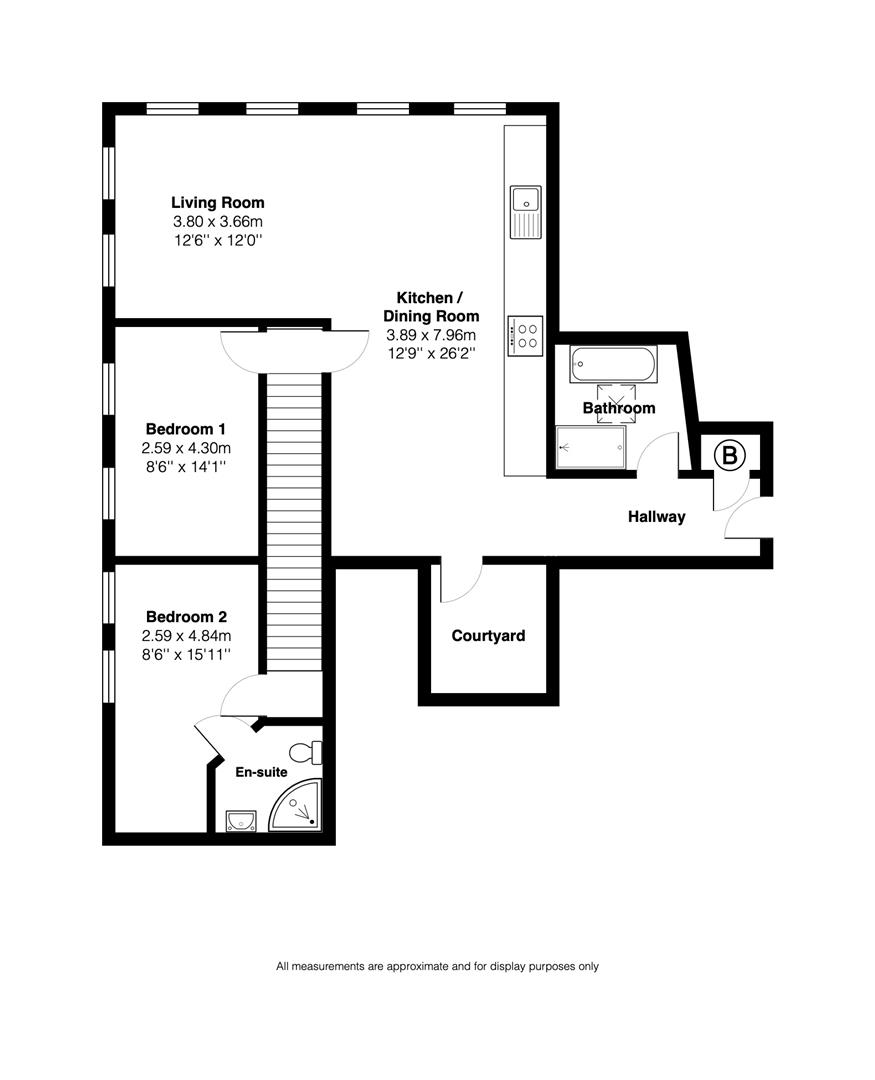 Apartment 3, 17 Key Hill Drive, Birmingham floorplan