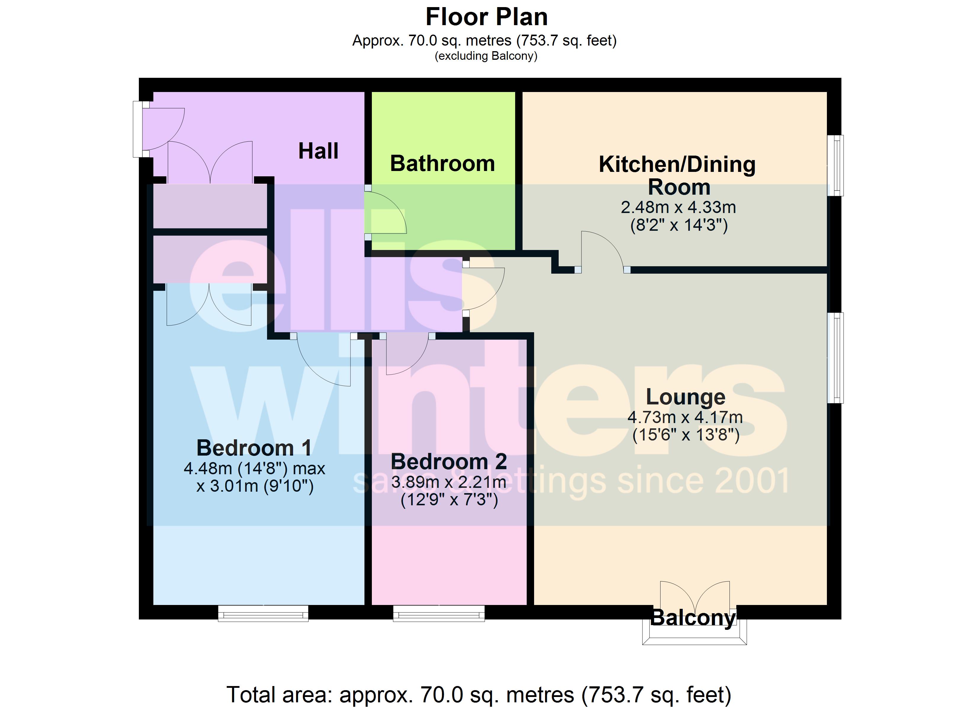 12 Chequers Court, Bronze Street, March floorplan