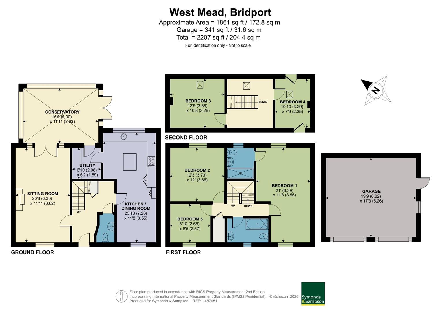 Birch House, 4 West Mead, Bridport floorplan
