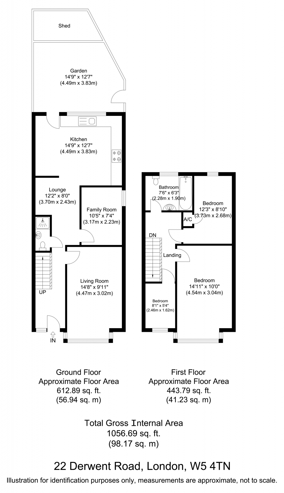 Derwent Road, Ealing floorplan