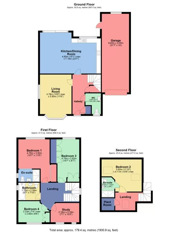 4 Kingshill , Kingshill Close, Bushey floorplan