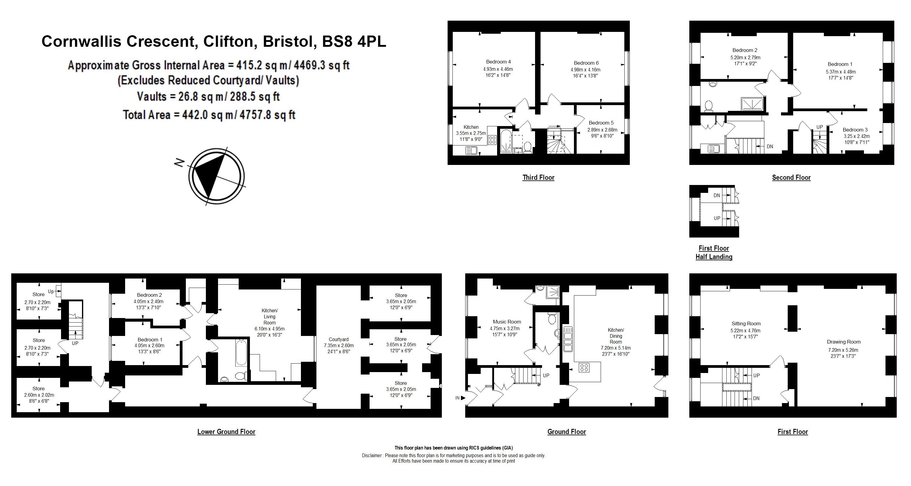 10, Cornwallis Crescent, Bristol floorplan