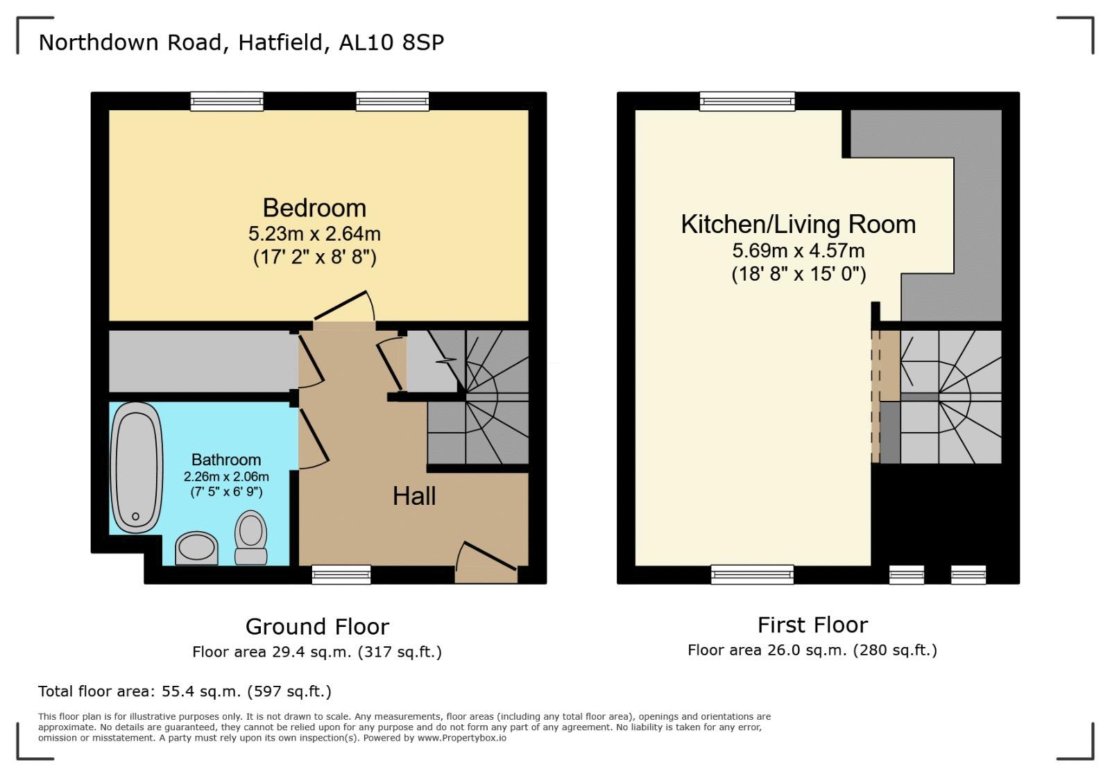 108, Northdown Road, Hatfield floorplan